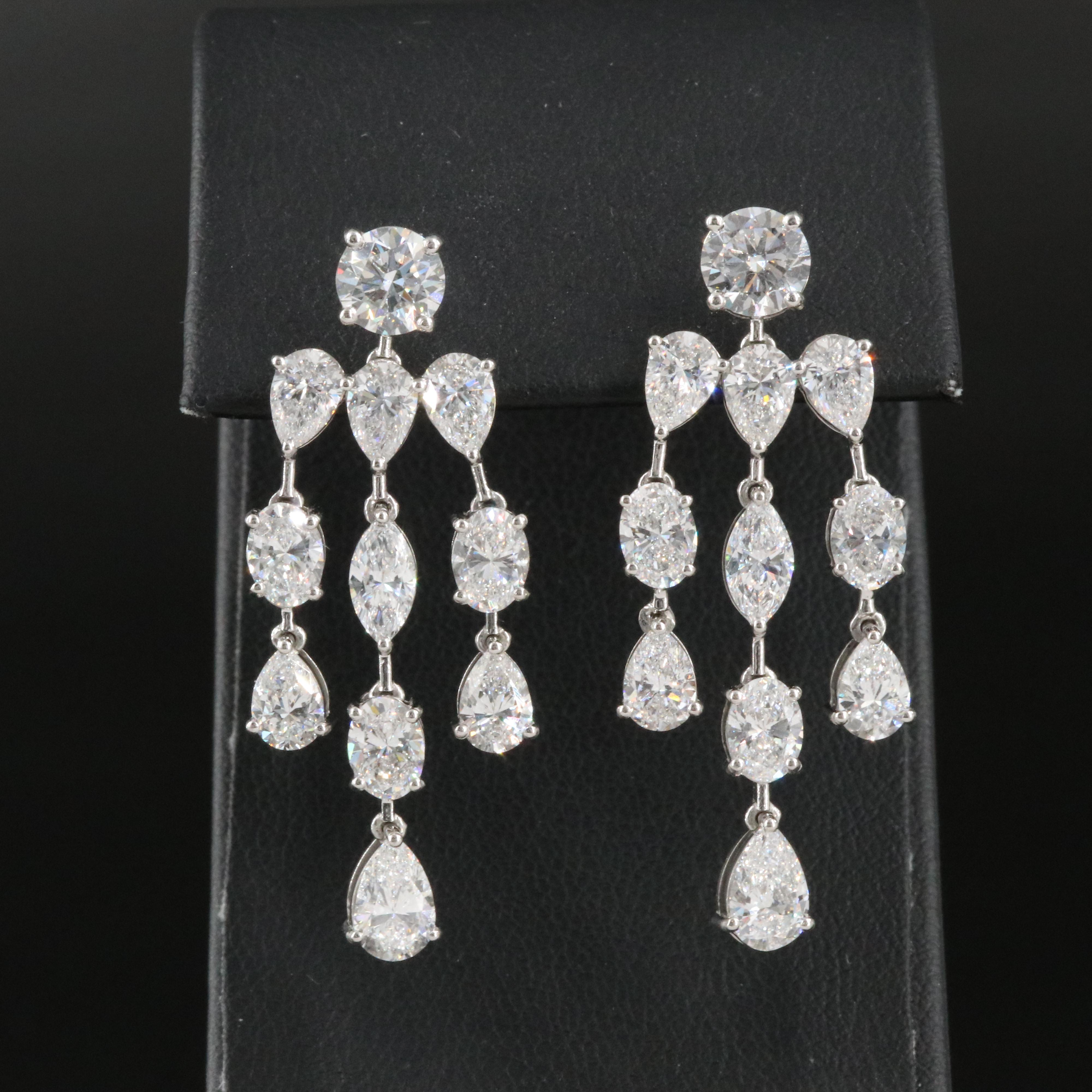 Platinum 8.75 CTW Lab Grown Diamond Earrings