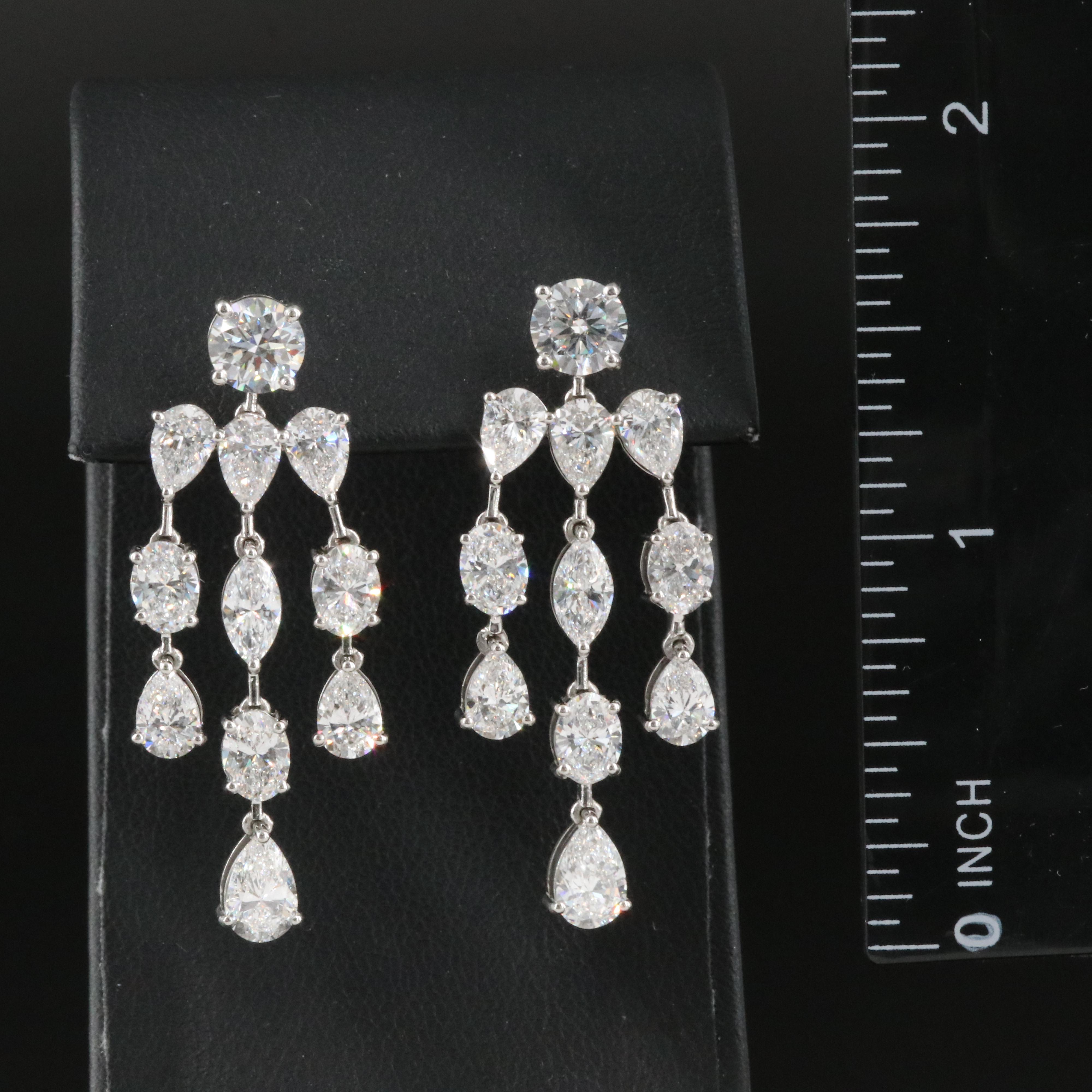 Platinum 8.75 CTW Lab Grown Diamond Earrings