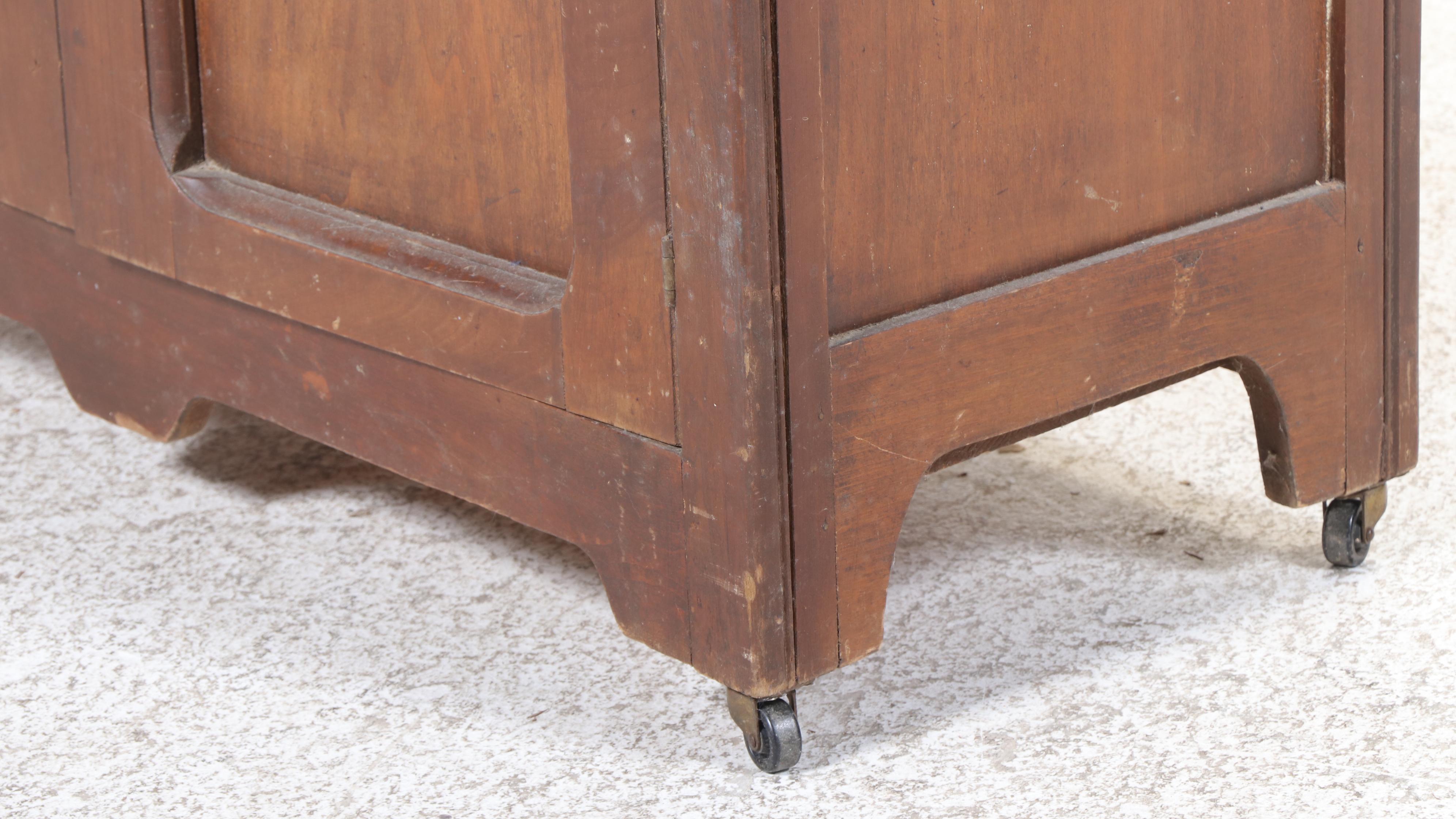 American Primitive Poplar Twelve-Tin Pie Safe, Late 19th Century