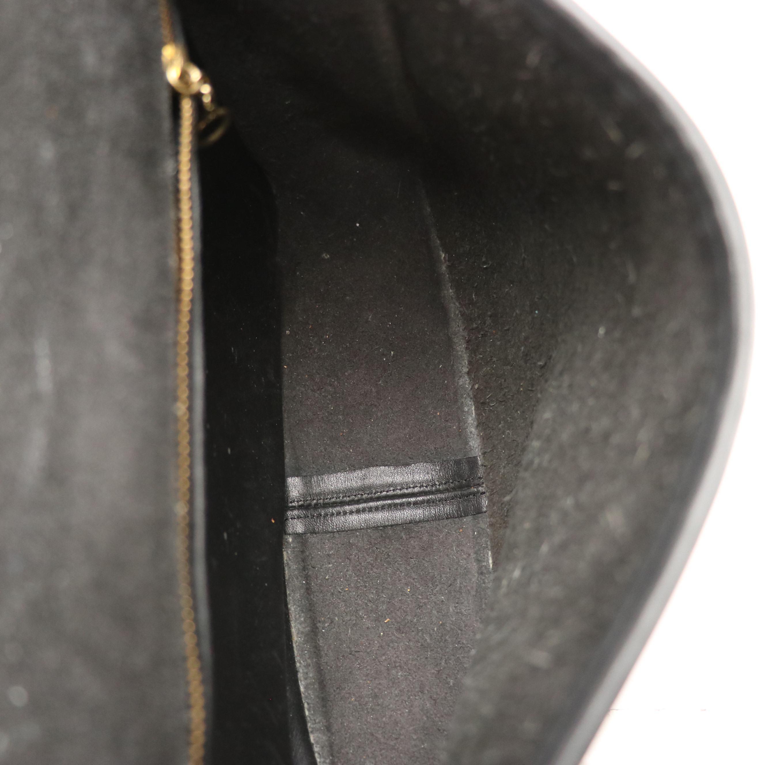 Coach Vintage Willis Two-Way Crossbody Bag in Black Glove-Tanned Leather