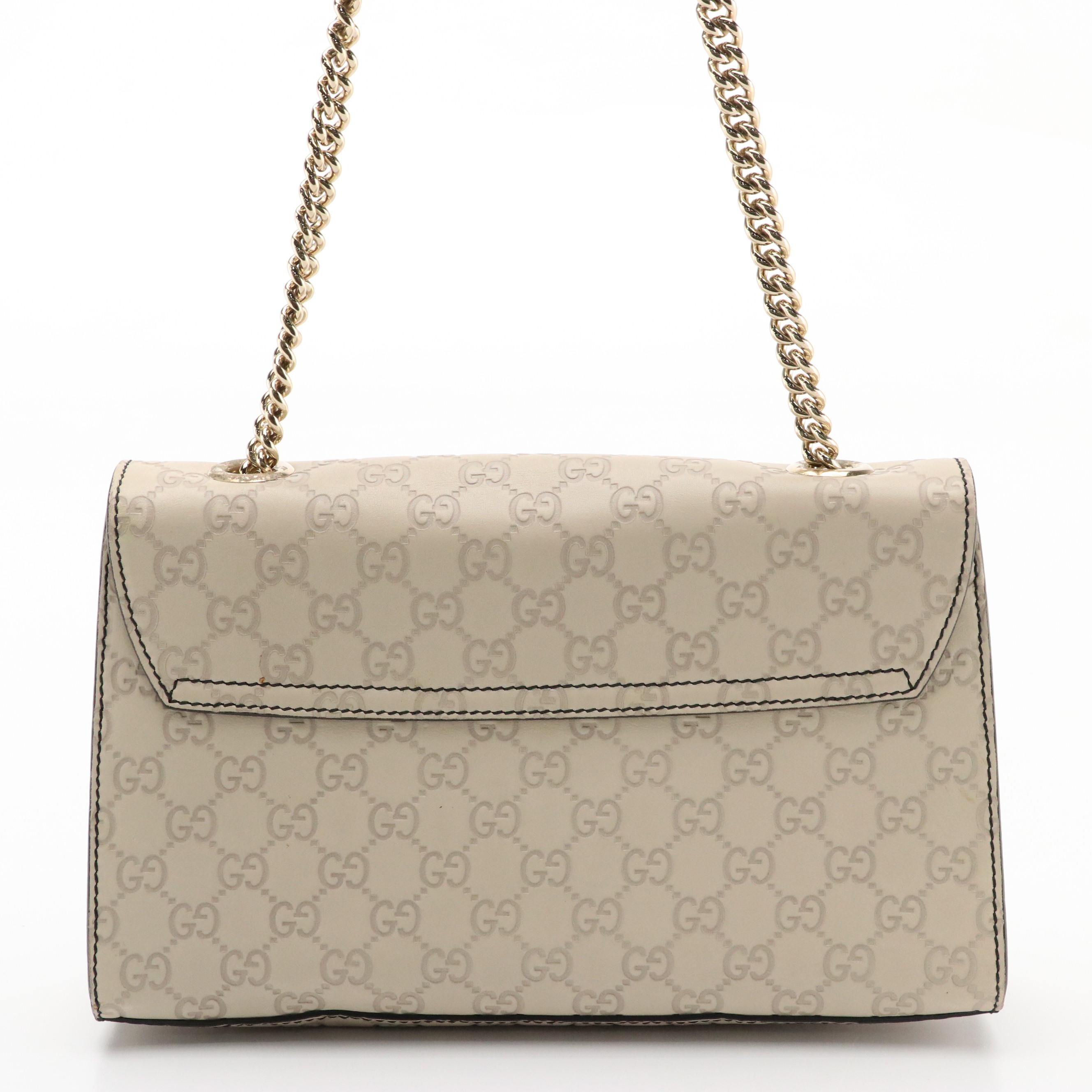 Gucci Emily Front-Flap Shoulder Bag in Guccissima Leather with Tassels