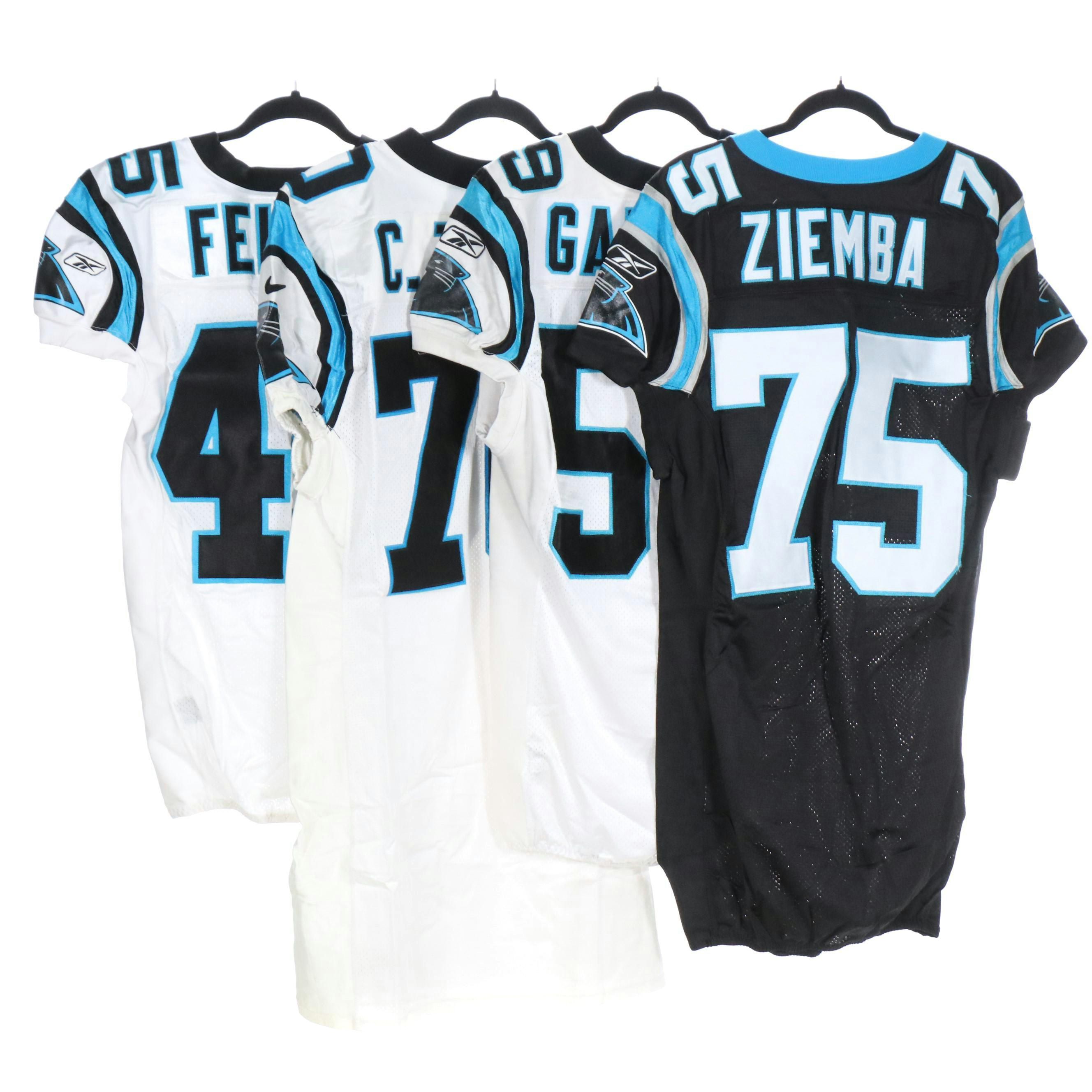 Jerome Felton with Other Game Worn and Player Issued Carolina Panthers Jerseys