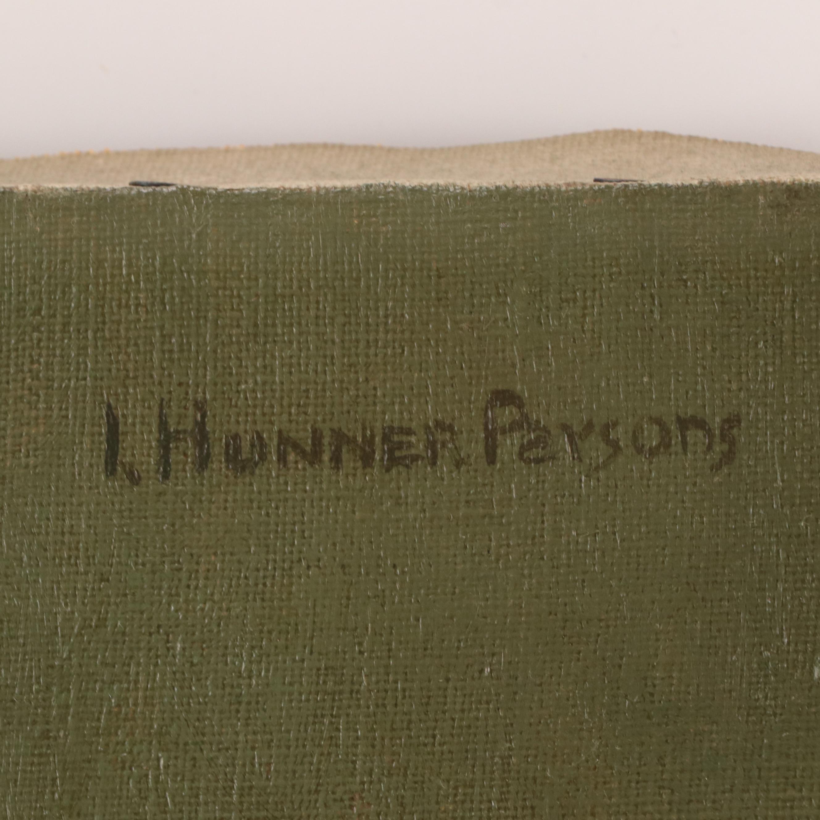 Isabella Hunner Parsons Oil Painting of Seated Woman in Dress