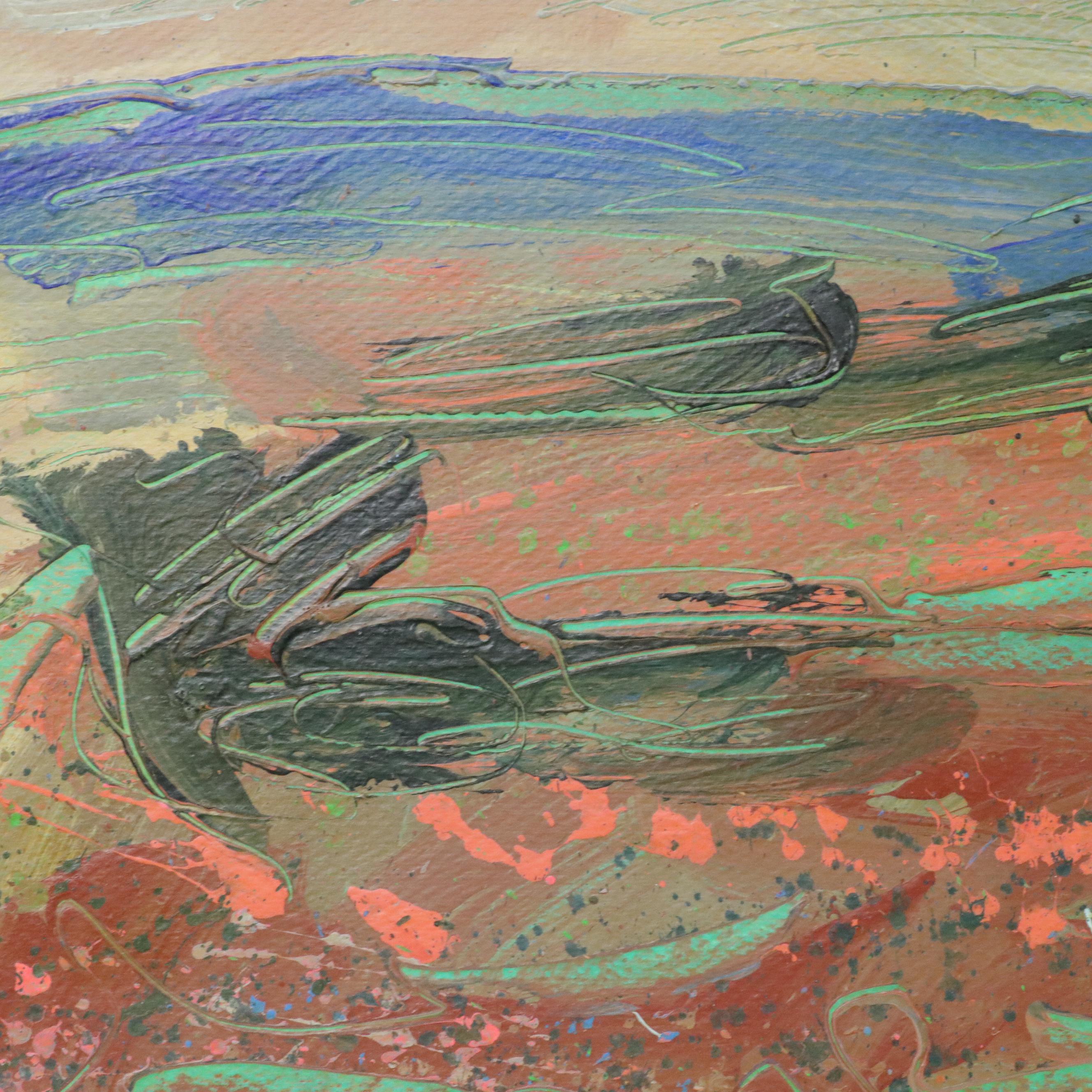 Harry Hilson Modern Landscape Acrylic Painting