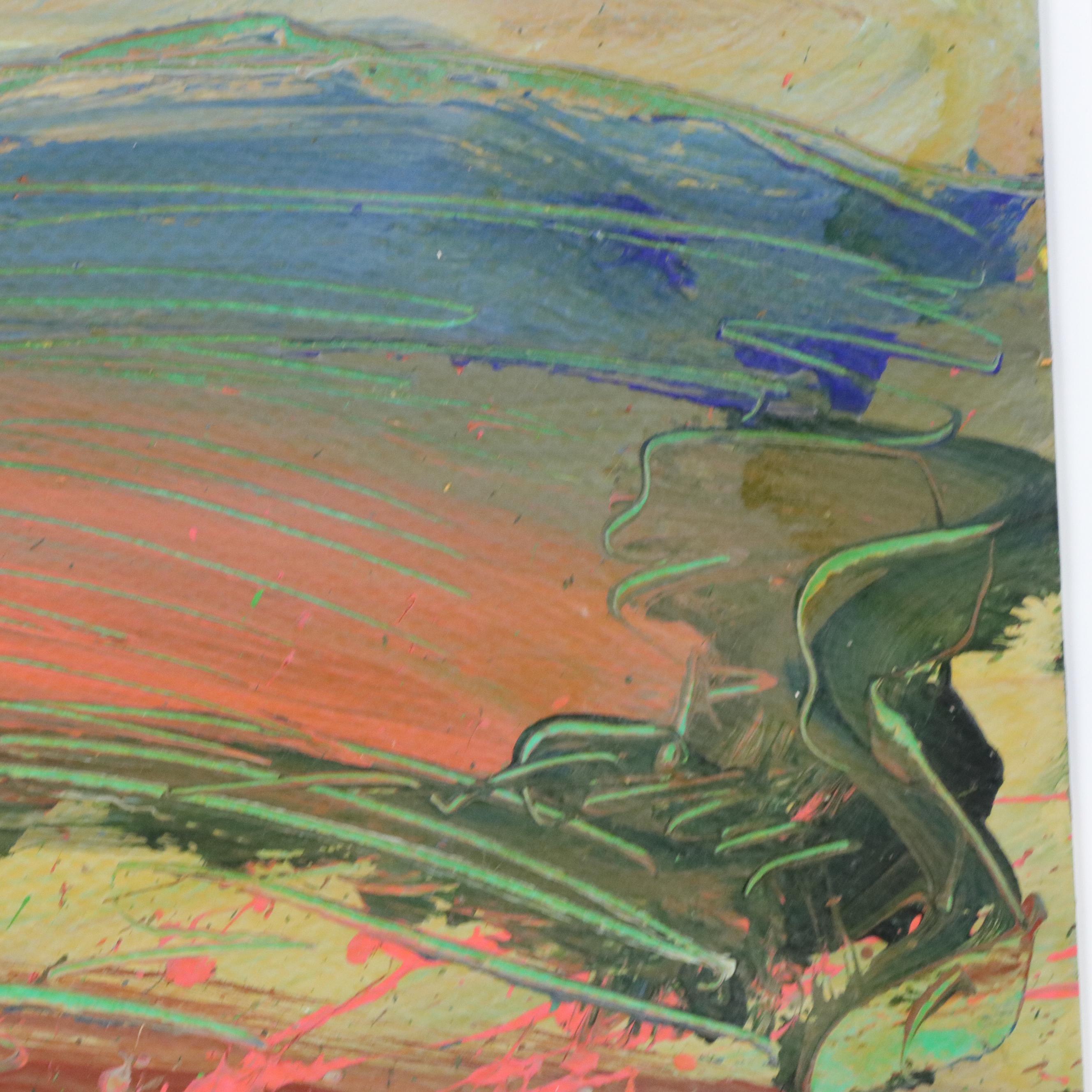 Harry Hilson Modern Landscape Acrylic Painting