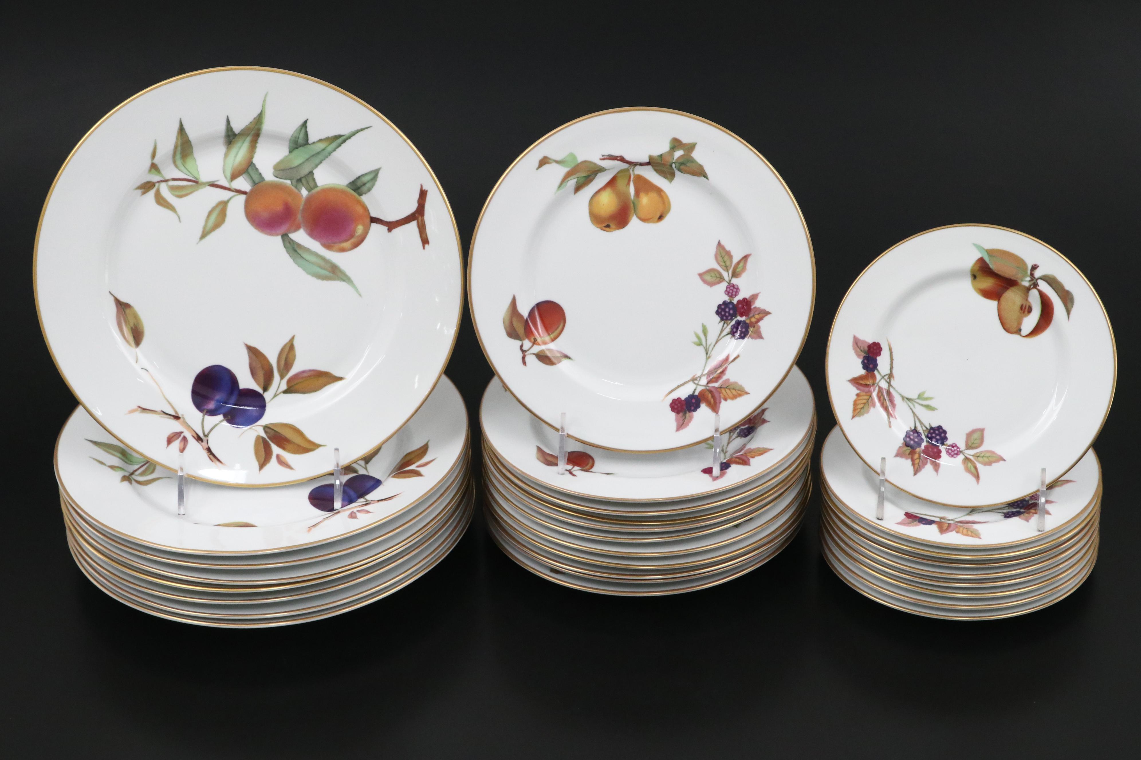 Royal Worcester "Evesham" with "Evesham Vale" Dinnerware and Serving Pieces