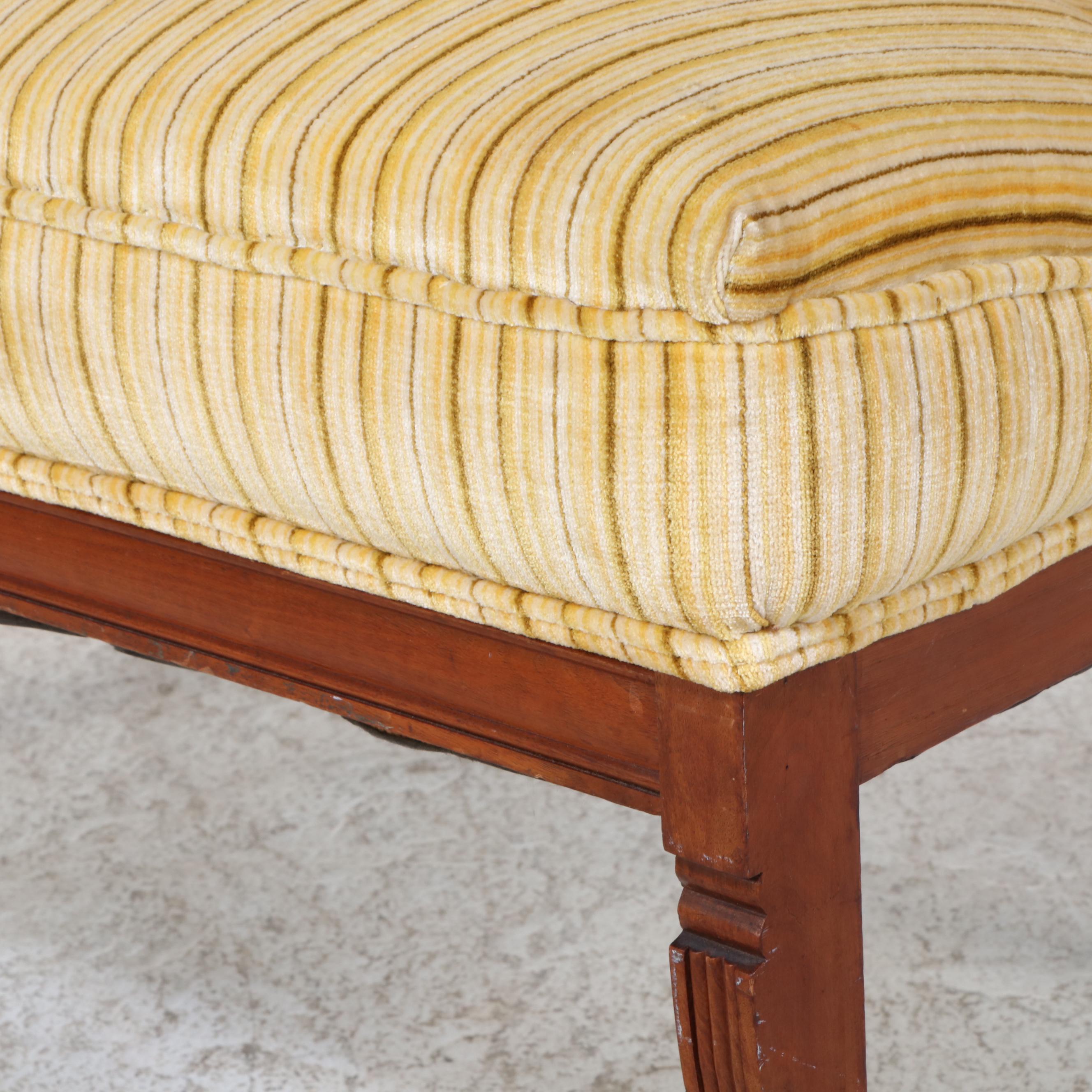 Five-Piece Victorian Walnut and Burl Walnut Parlor Suite, Late 19th Century