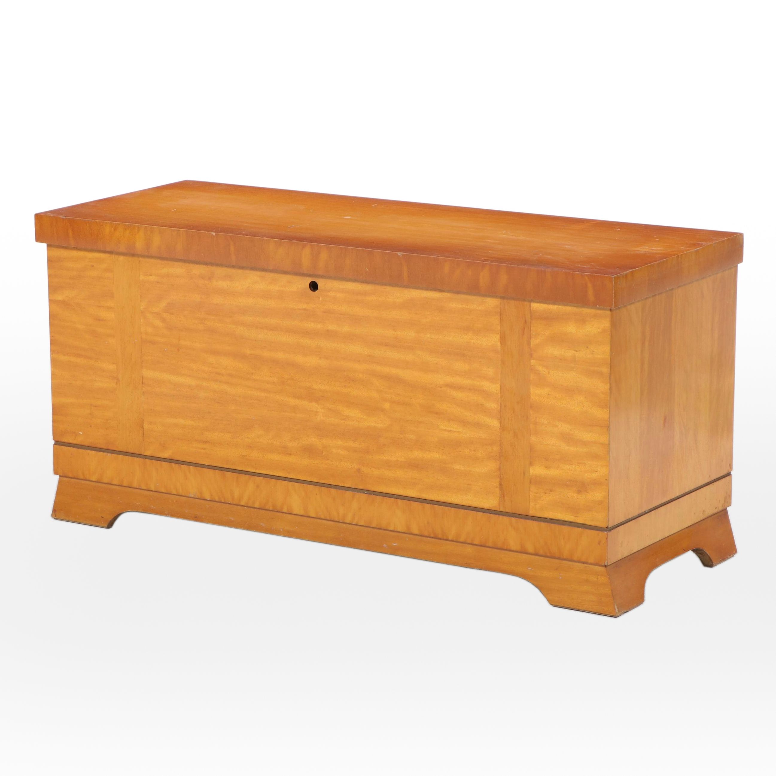 Lane Mid Century Modern Hardwood-Veneered and Cedar Blanket Chest