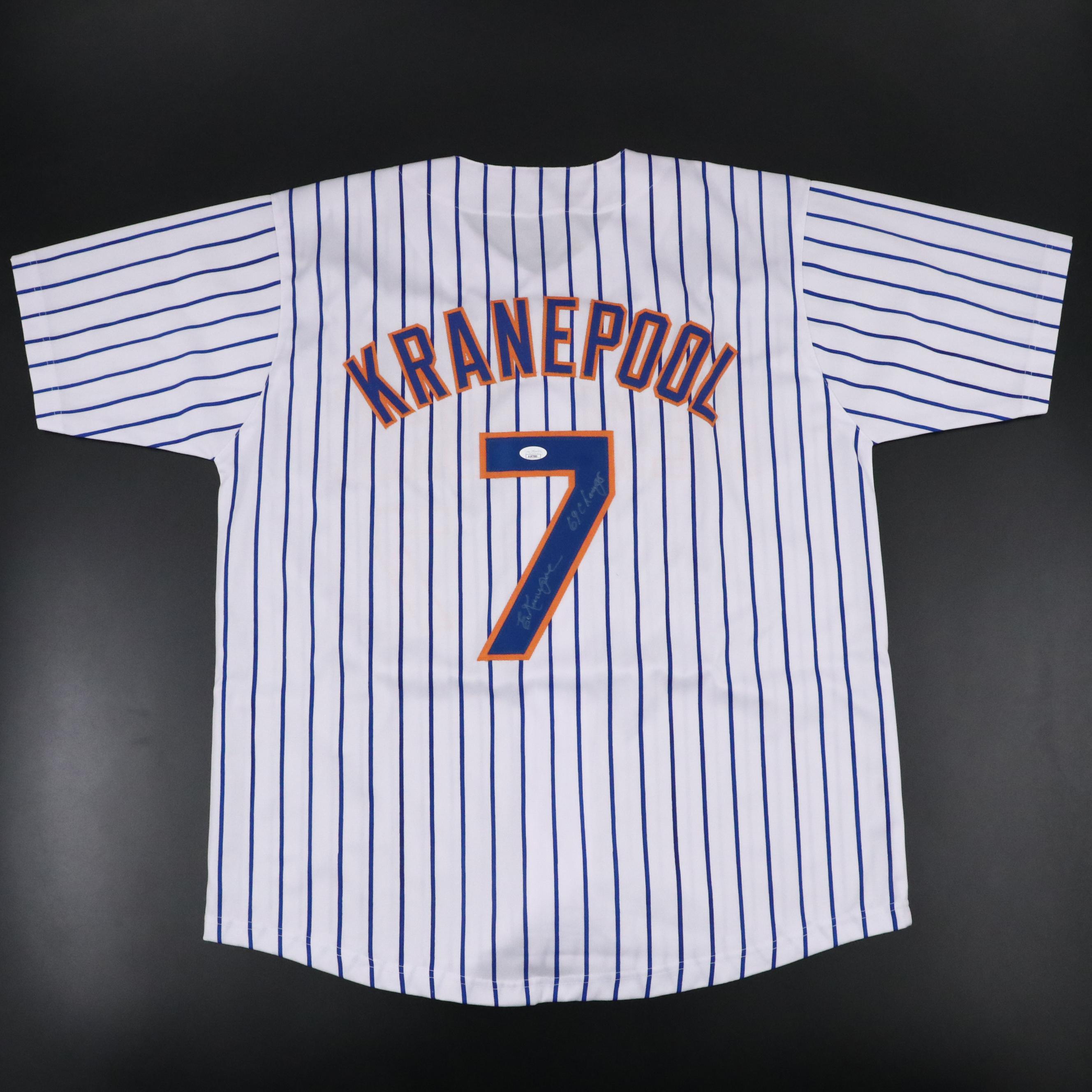 Ed Kranepool Signed “69 Champs” New York Mets Baseball Jersey, JSA
