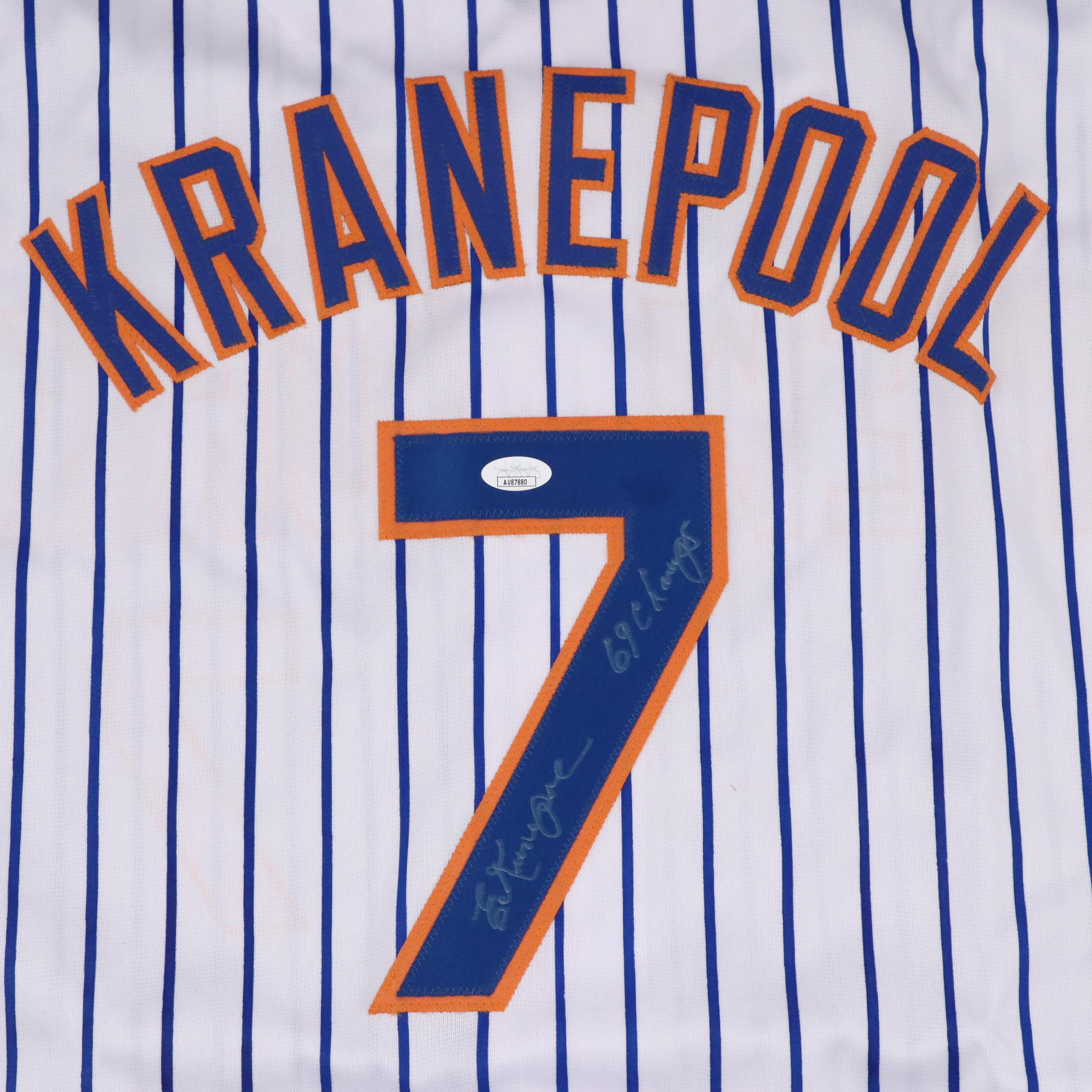 Ed Kranepool Signed “69 Champs” New York Mets Baseball Jersey, JSA