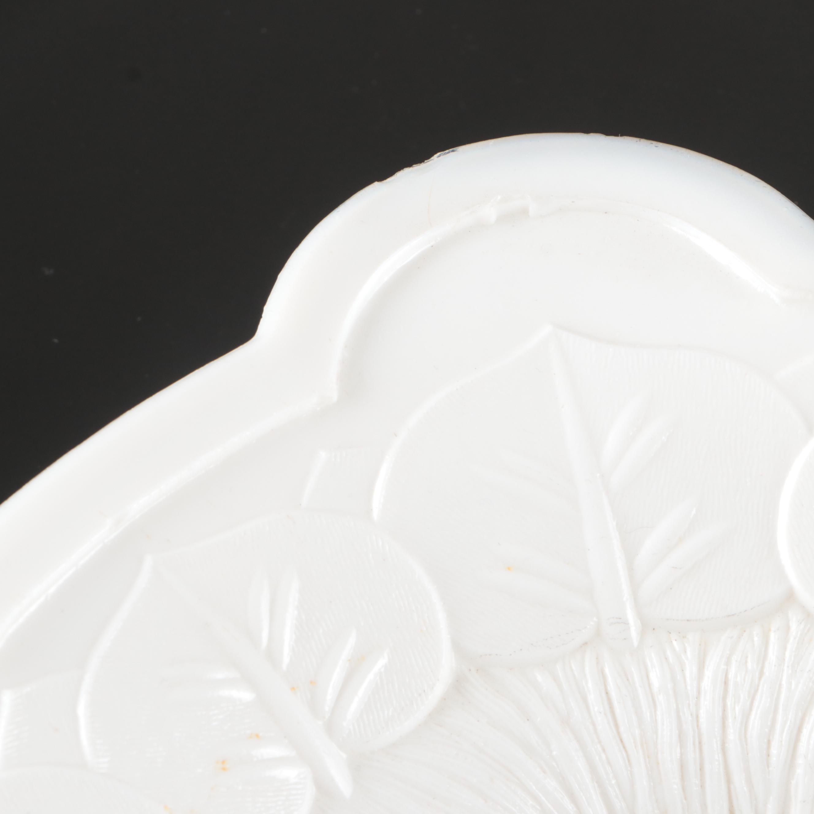 Atterbury Glass Retriever Tray with EAPG and Other Milk Glass Décor