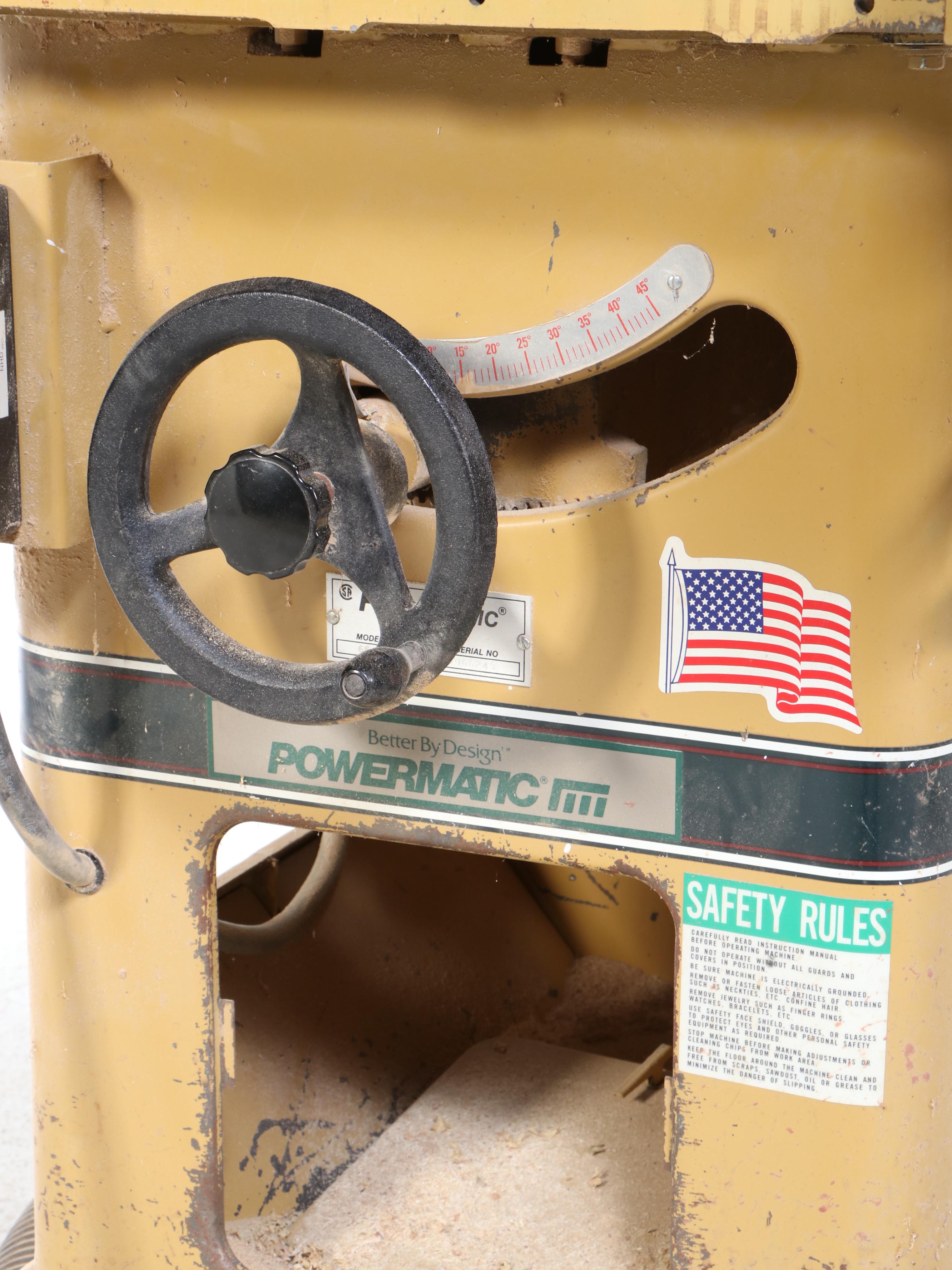 Biesemeyer Powermatic Table Saw