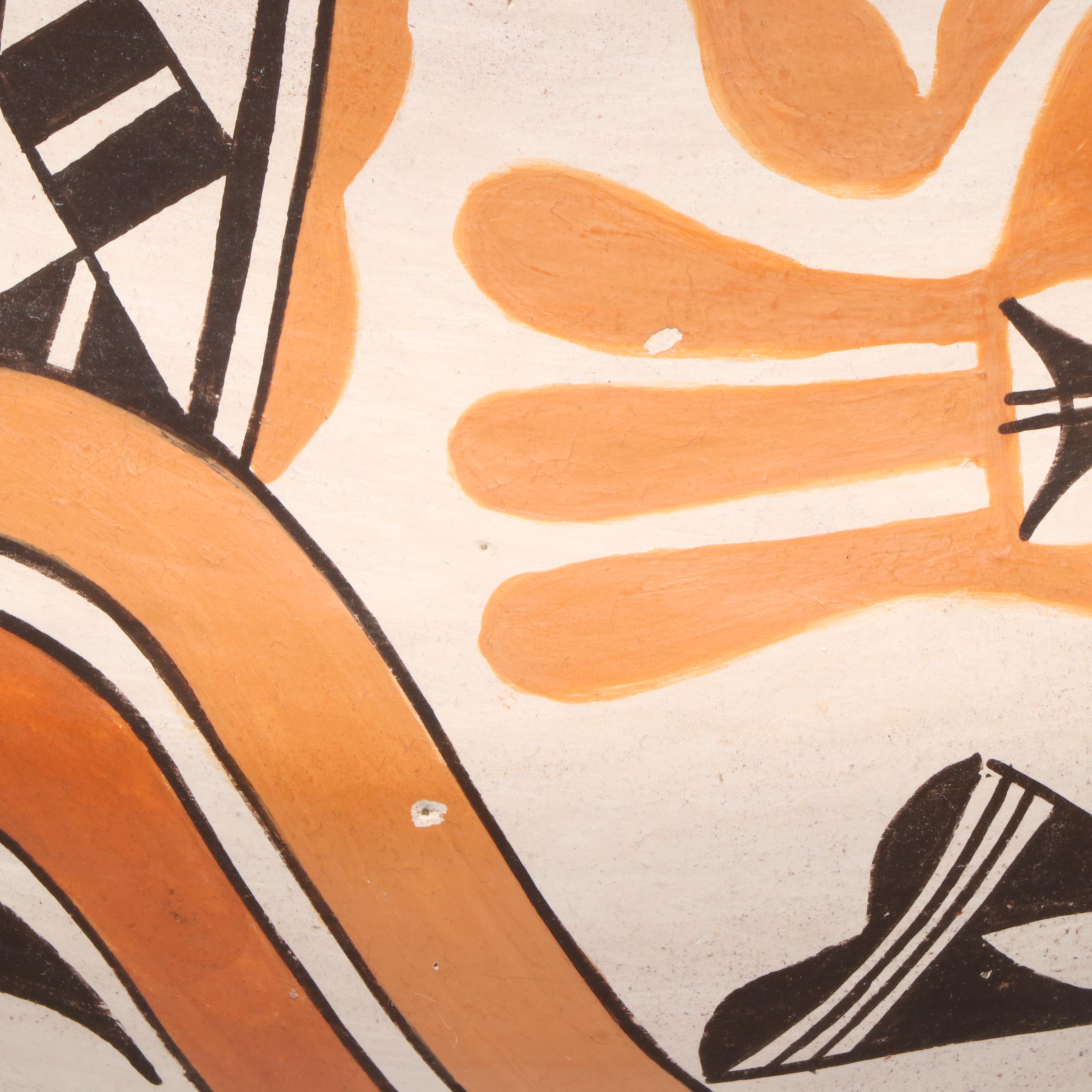 Rose Chino Garcia Acoma Pottery Polychrome Parrot Olla