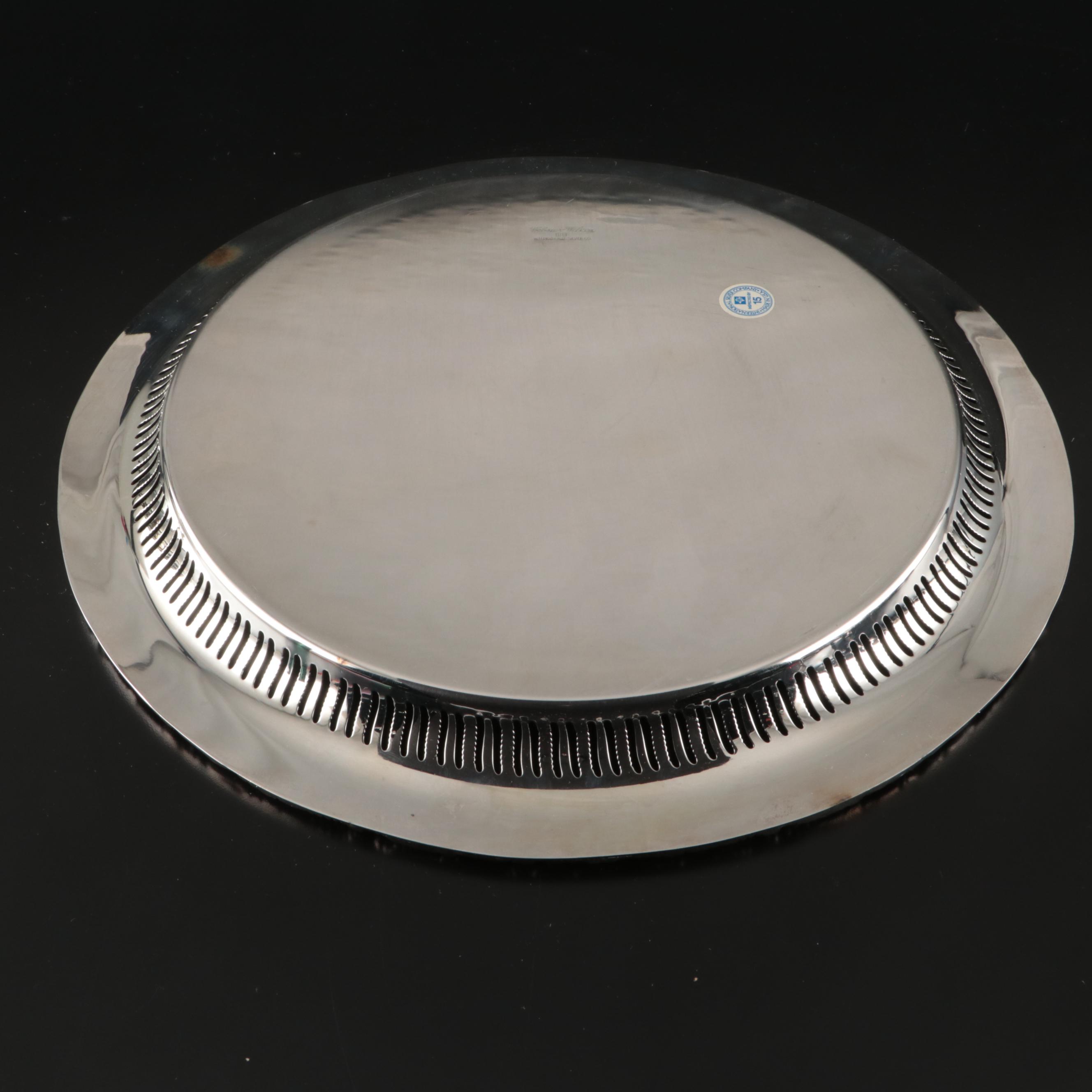 International Silver Co Tray with Silver Plate and Other Serving Pieces