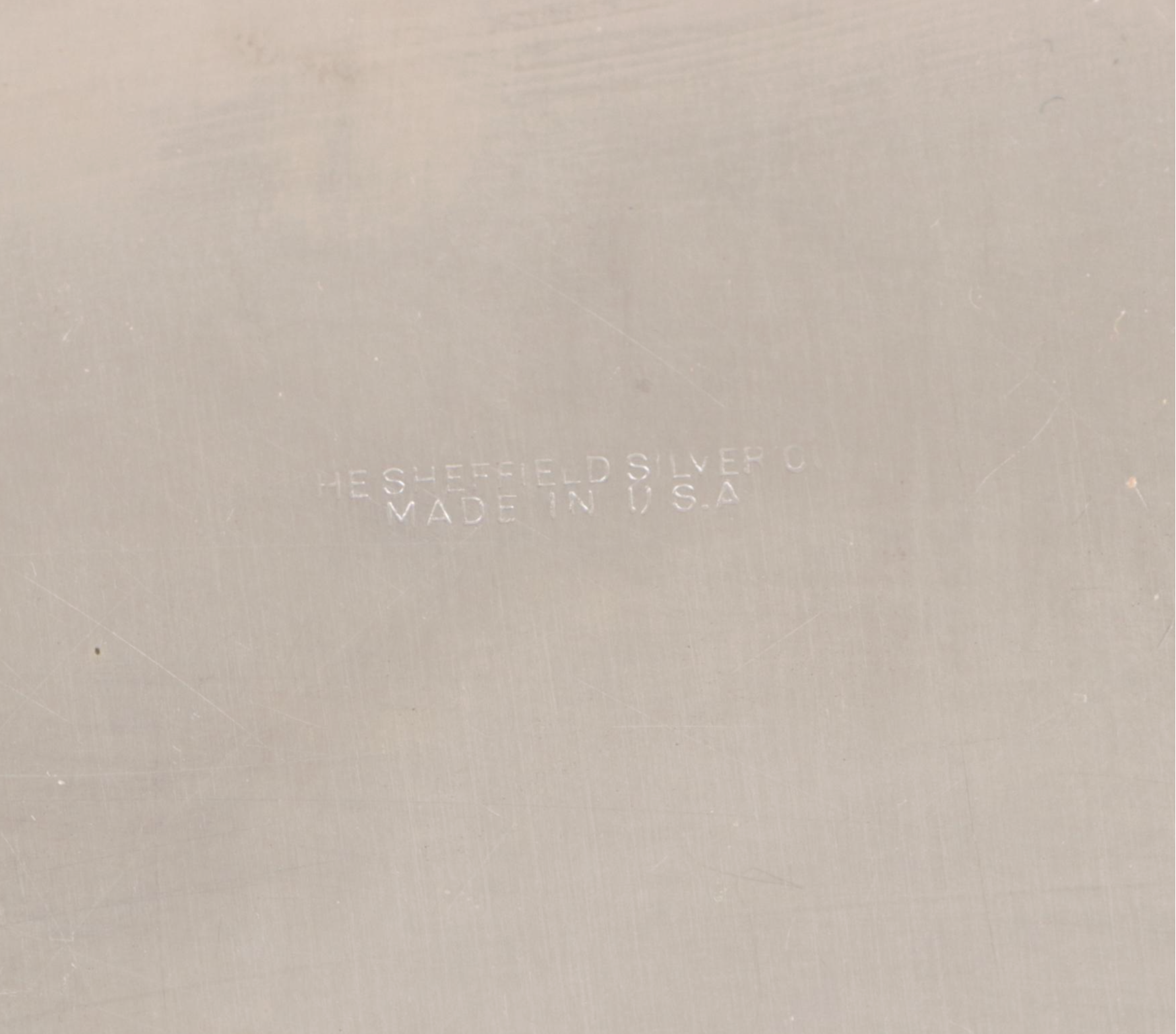 International Silver Co Tray with Silver Plate and Other Serving Pieces