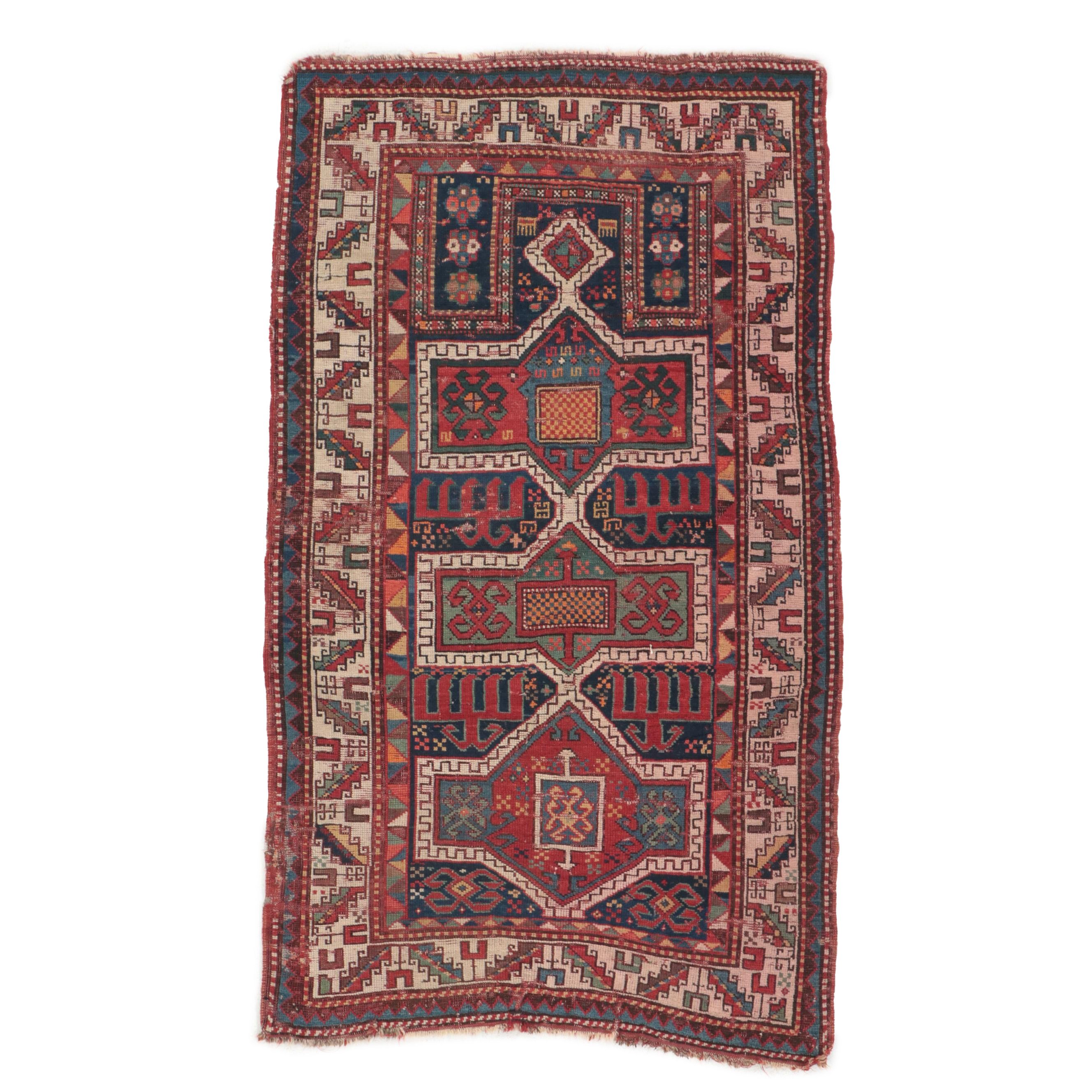 3'1 x 5'3 Hand-Knotted Caucasian Baku Area Rug