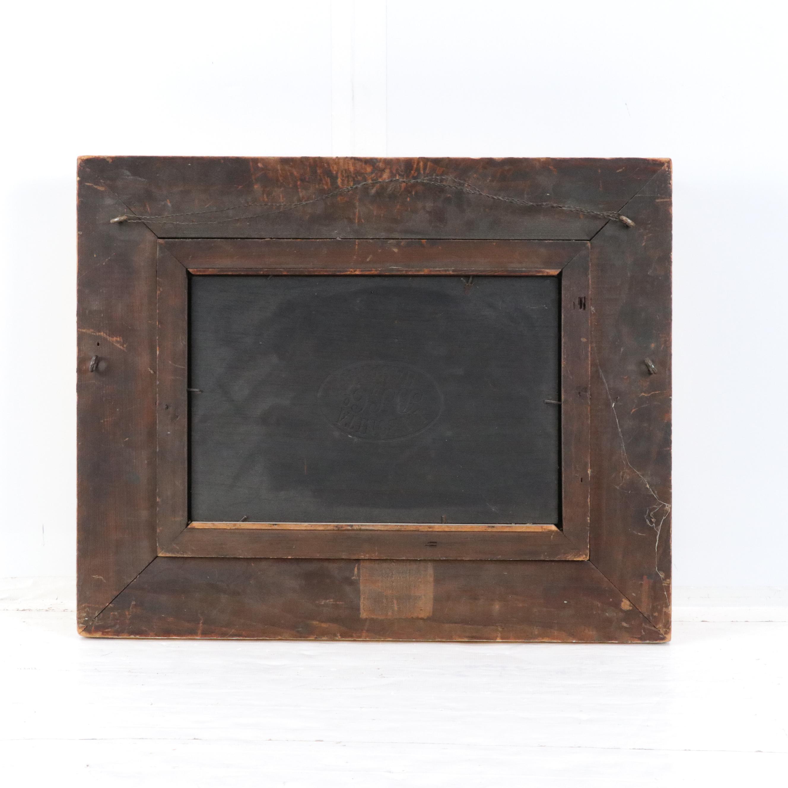 Winter Landscape Oil Painting, Late 19th to Early 20th Century