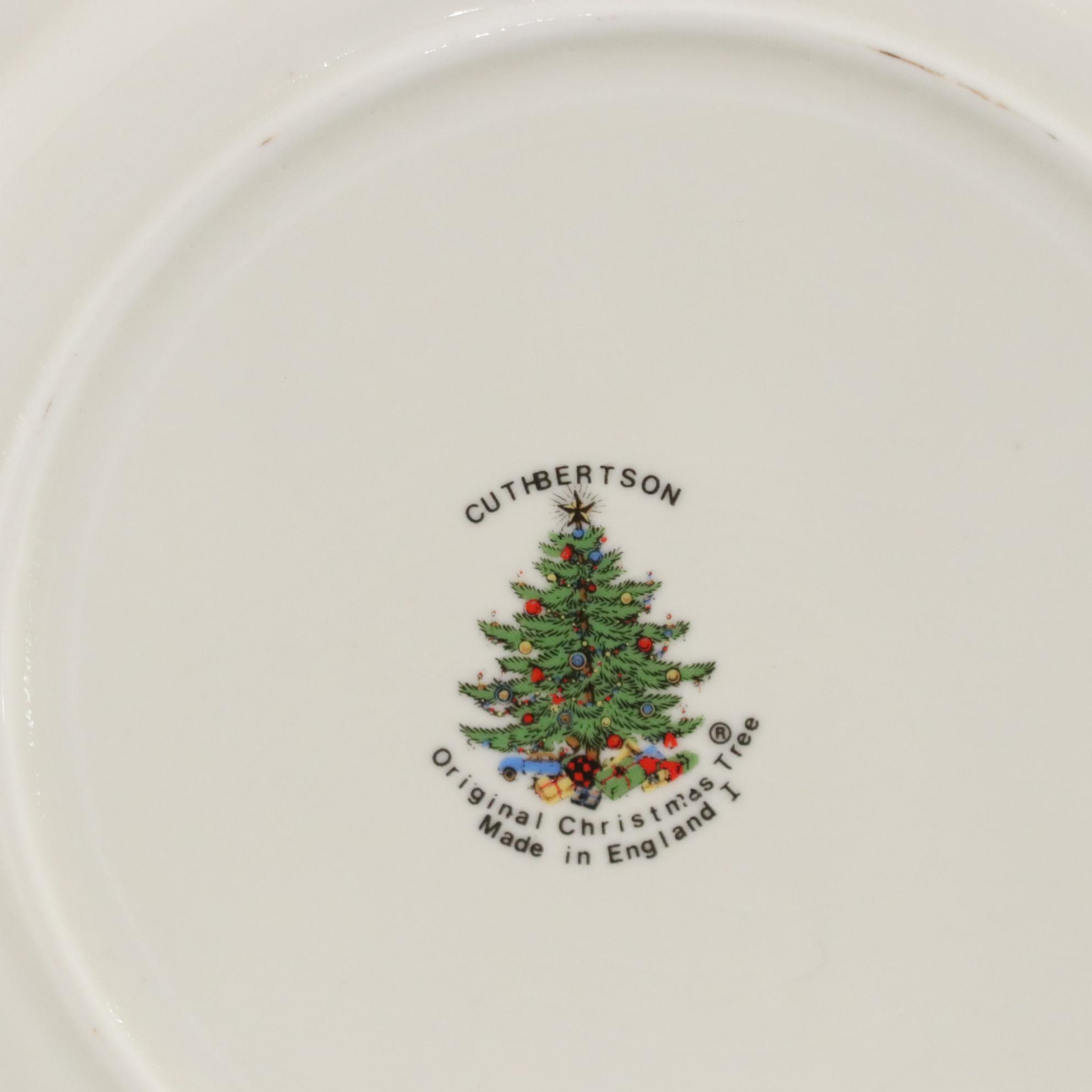 Cuthbertson "Original Christmas Tree" Serving Trays, Mugs & Plates
