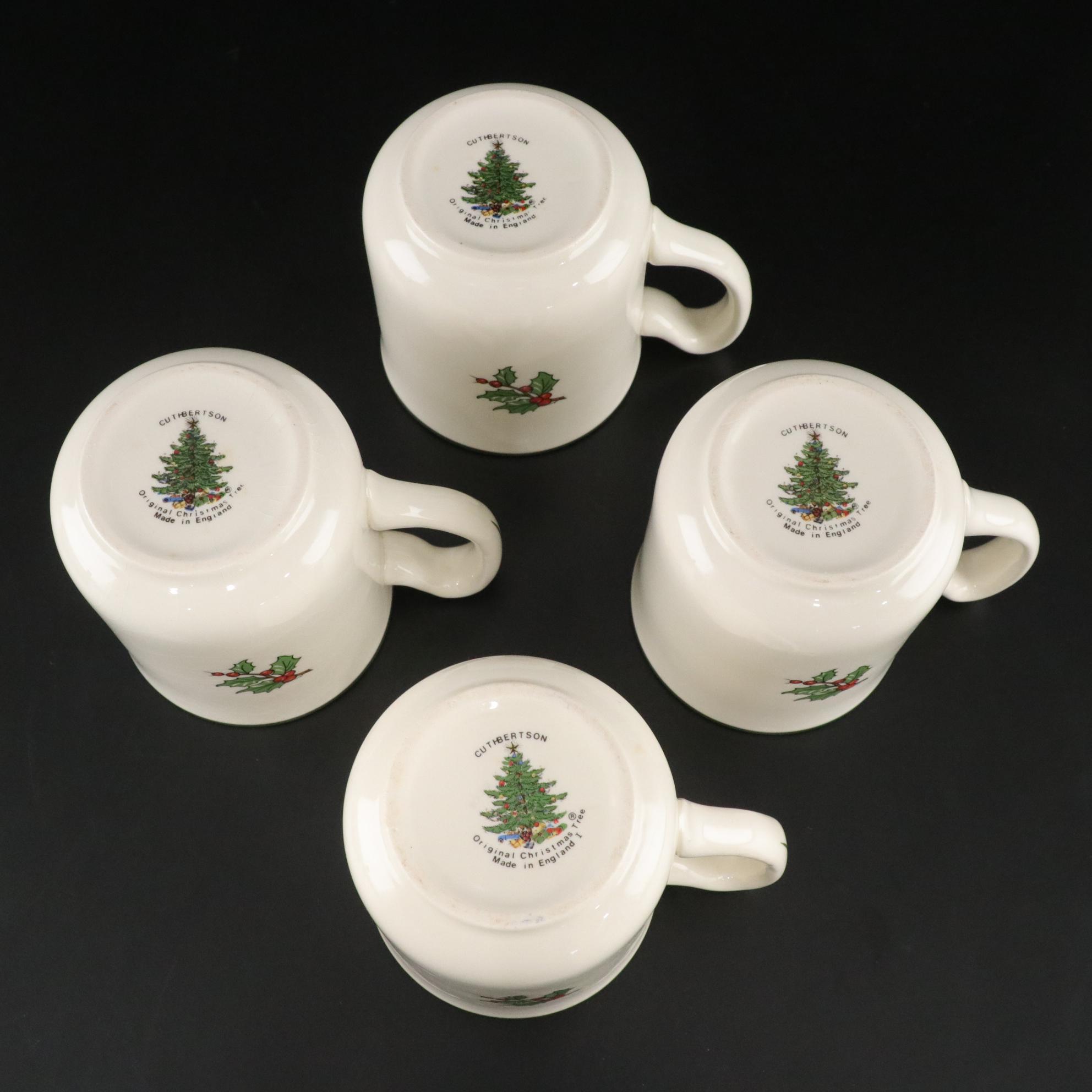 Cuthbertson "Original Christmas Tree" Serving Trays, Mugs & Plates