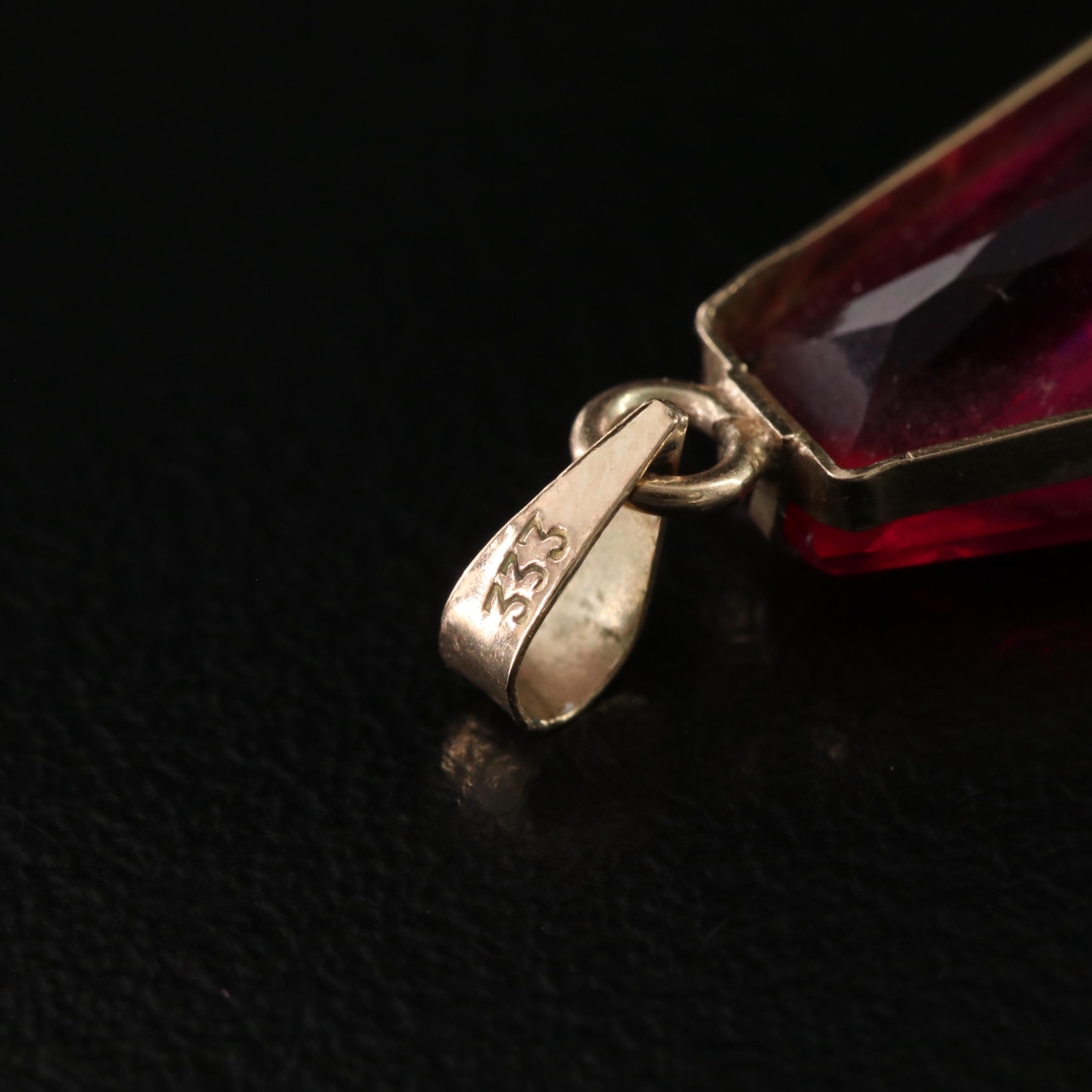 Antique 8K Pendant