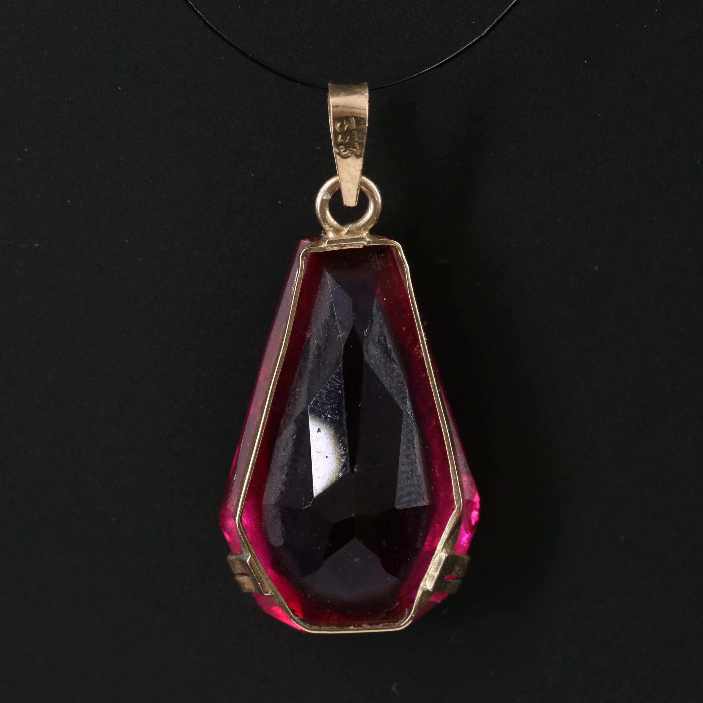 Antique 8K Pendant