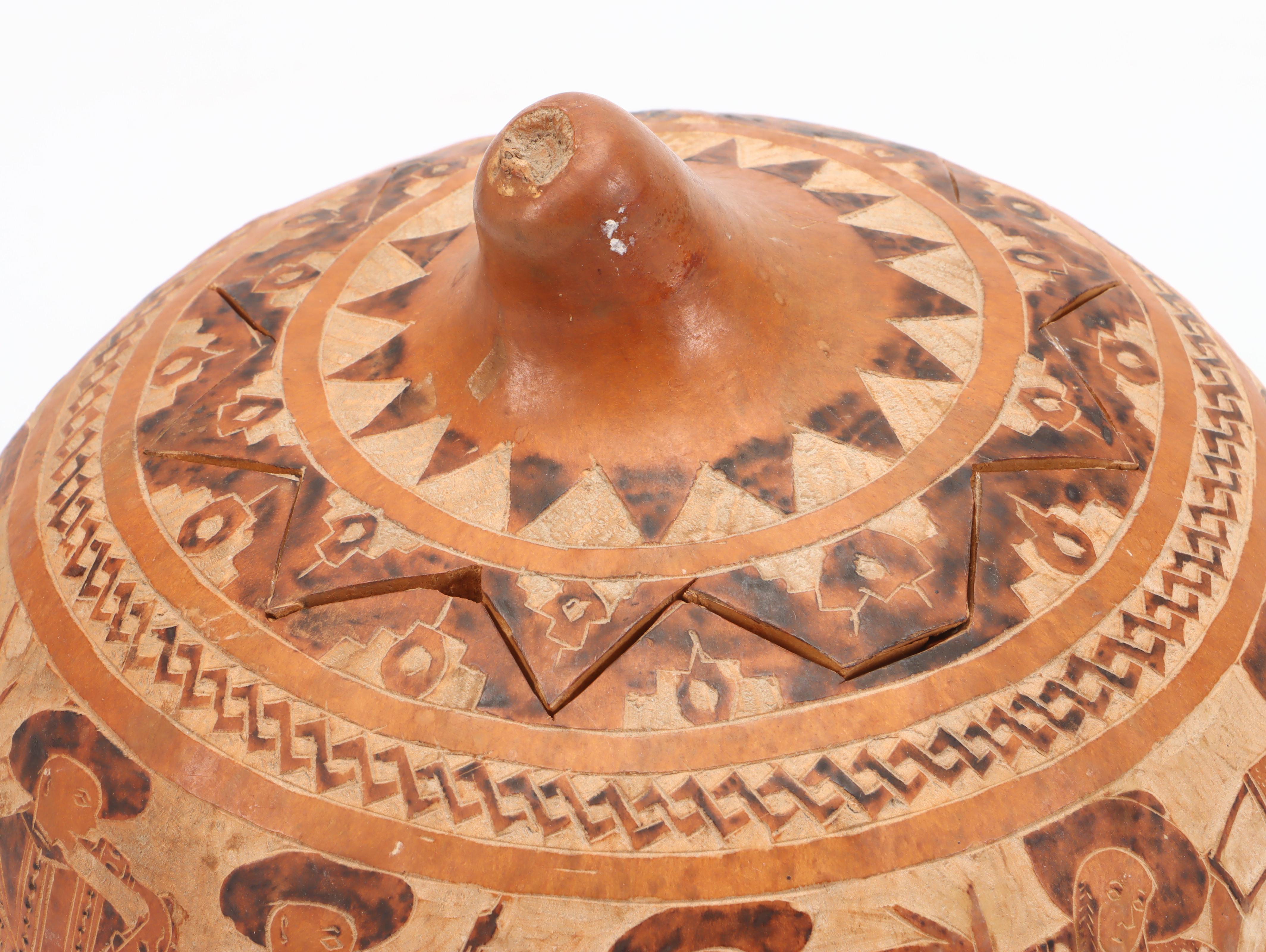 Freida Lee Navajo Pottery Bowl with Other Carved Storyteller Gourd and Pitcher