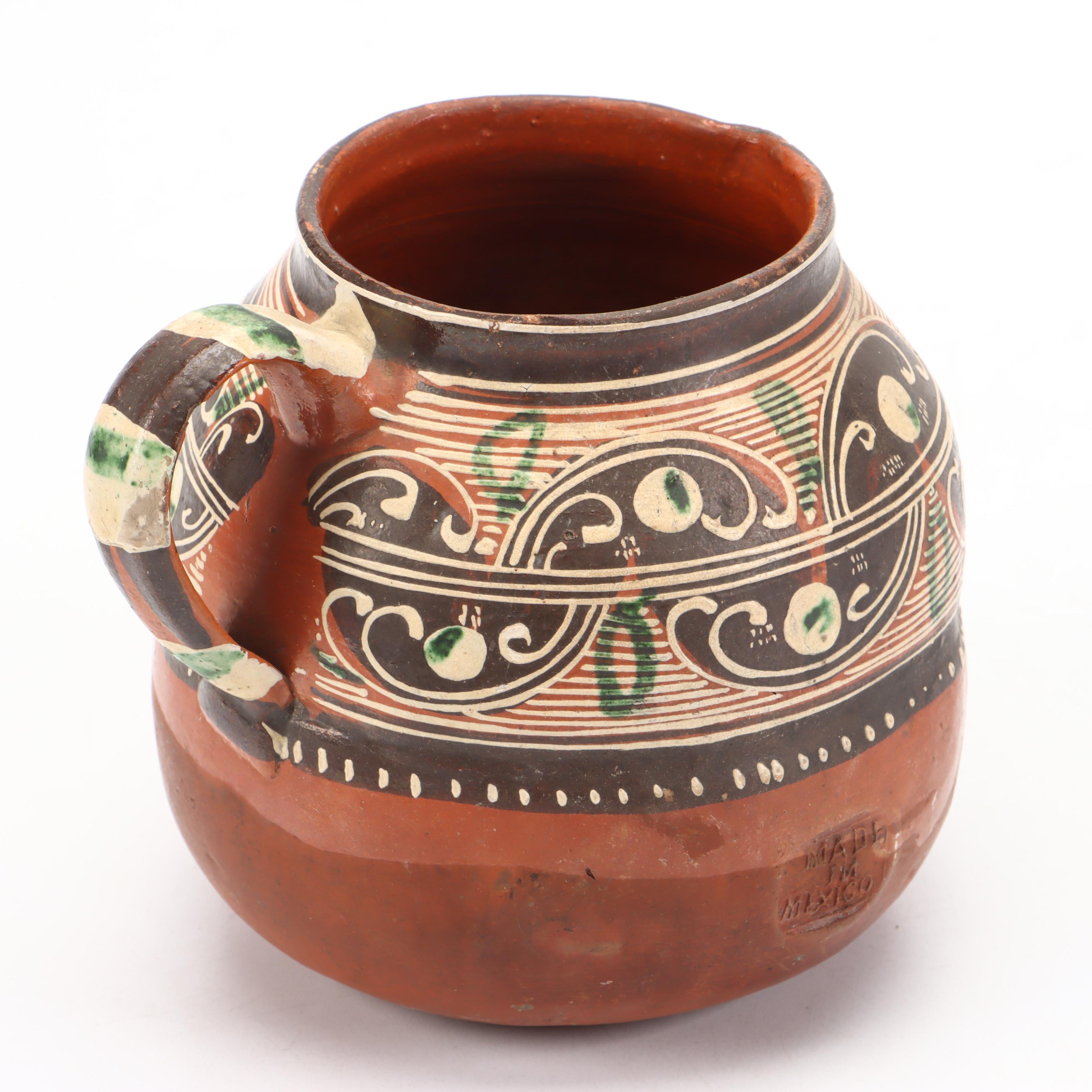 Freida Lee Navajo Pottery Bowl with Other Carved Storyteller Gourd and Pitcher