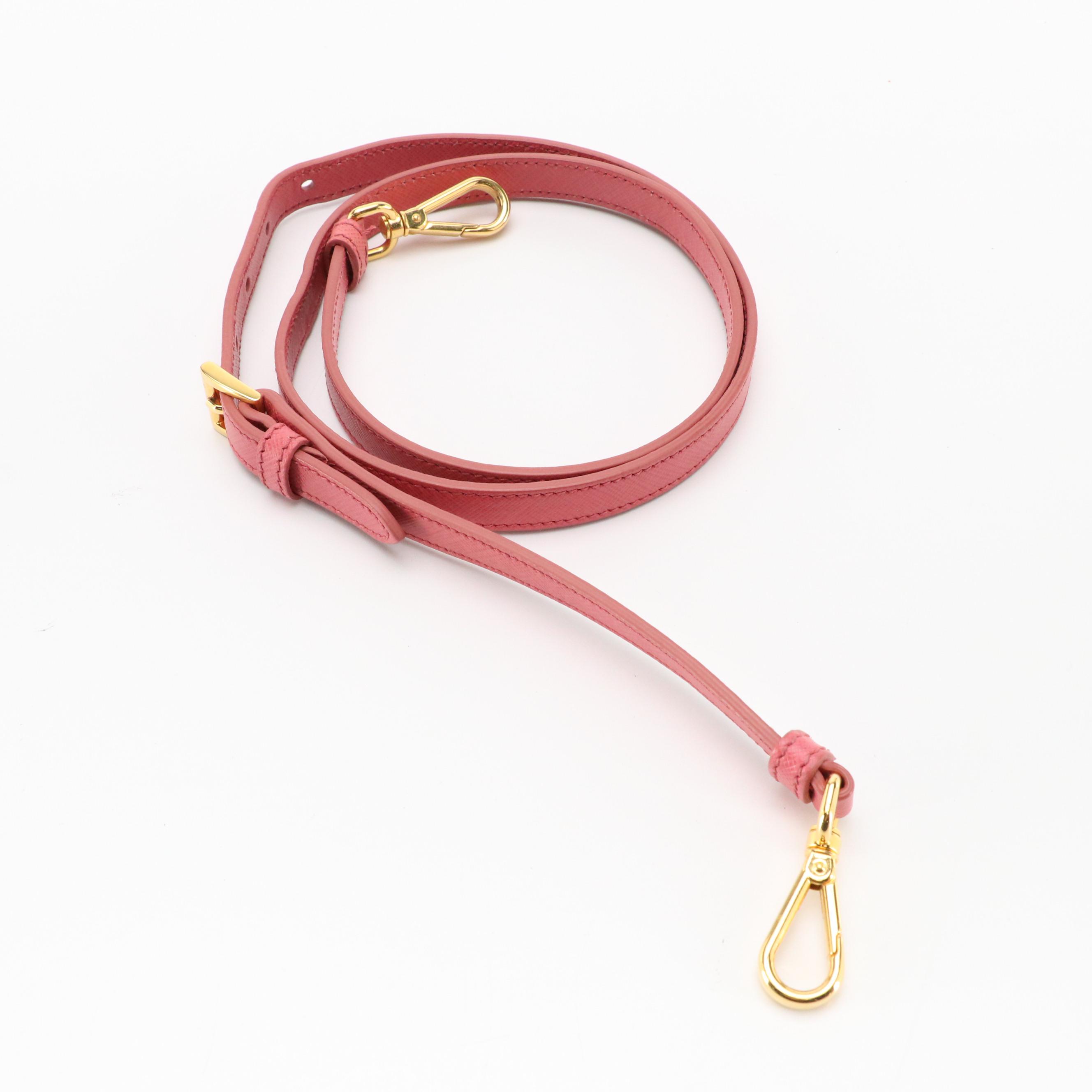 Prada Domed Two-Way Satchel in Blush Pink Saffiano Leather