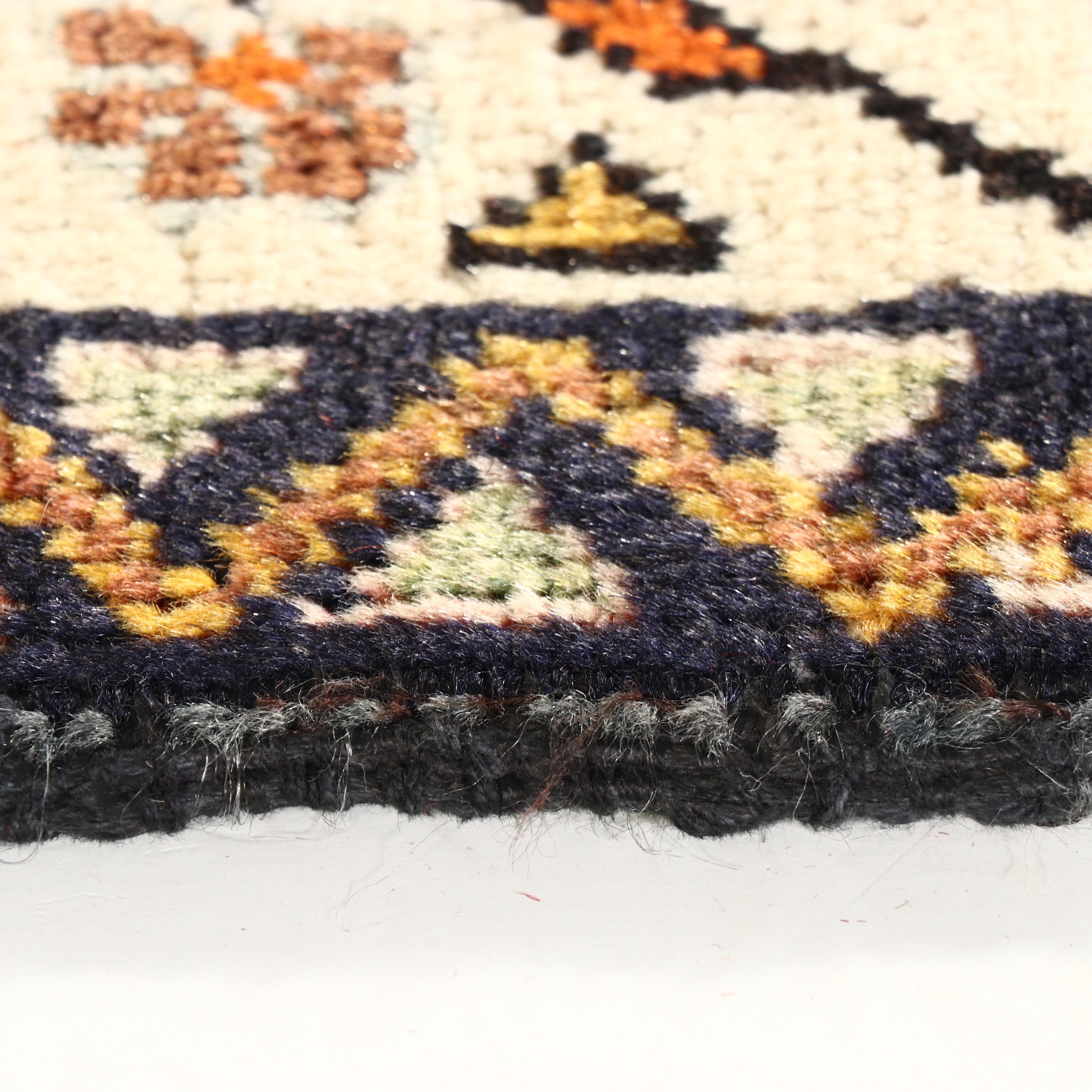 1'10 x 2' Hand-Knotted Northwest Persian Pictorial Floor Mat