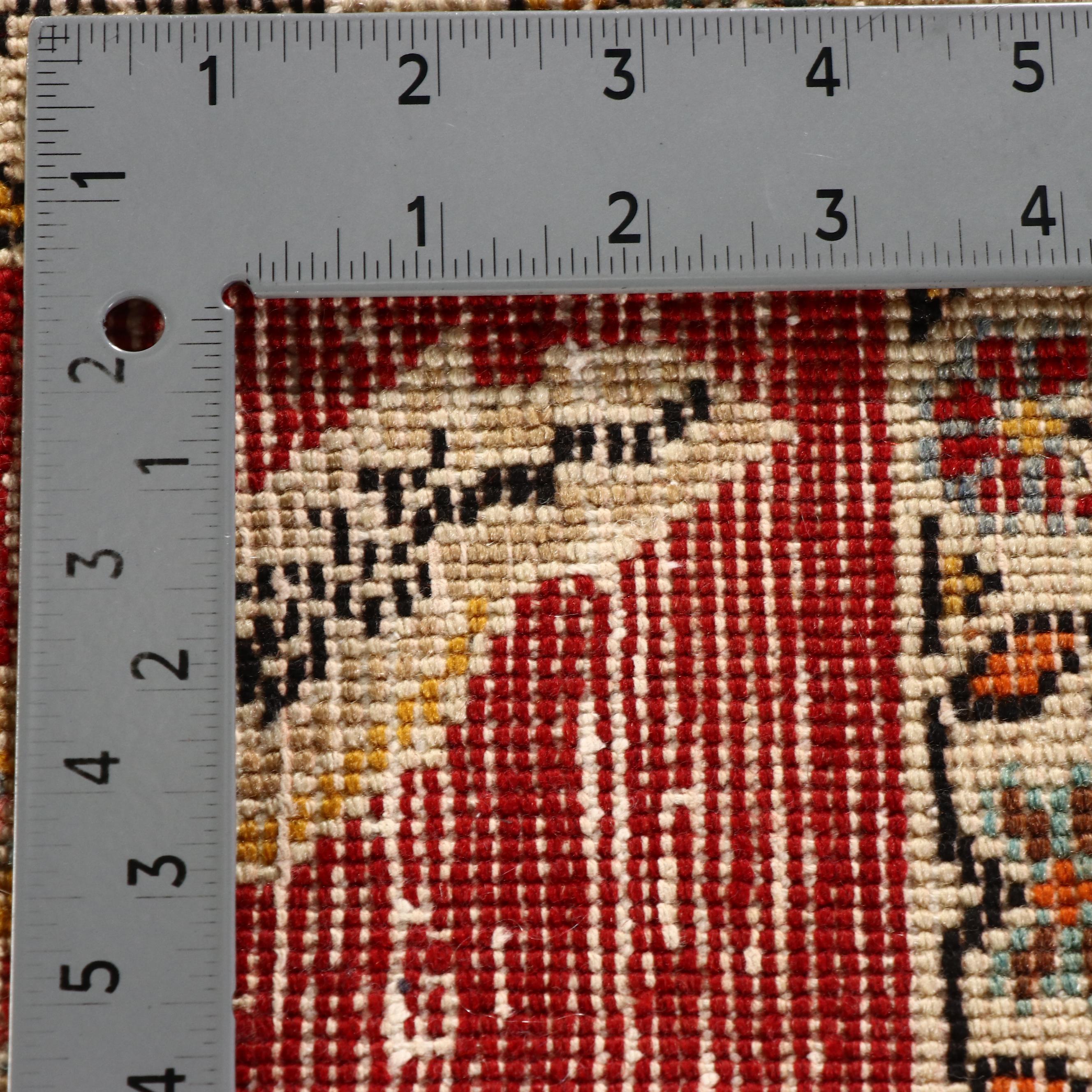 1'10 x 2' Hand-Knotted Northwest Persian Pictorial Floor Mat