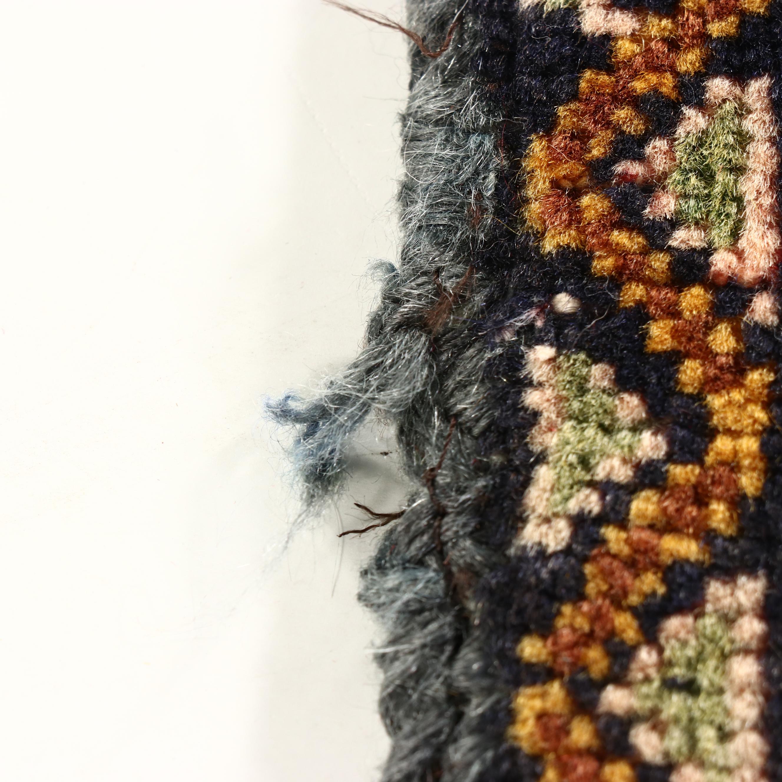 1'10 x 2' Hand-Knotted Northwest Persian Pictorial Floor Mat