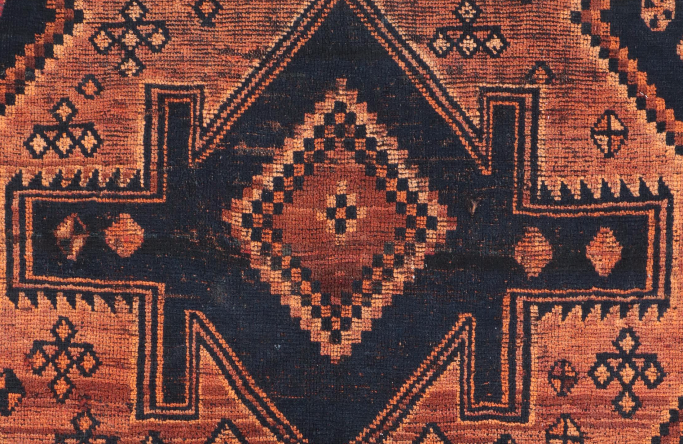 2'2 x 3' Hand-Knotted Persian Qashqai Accent Rug Remnant