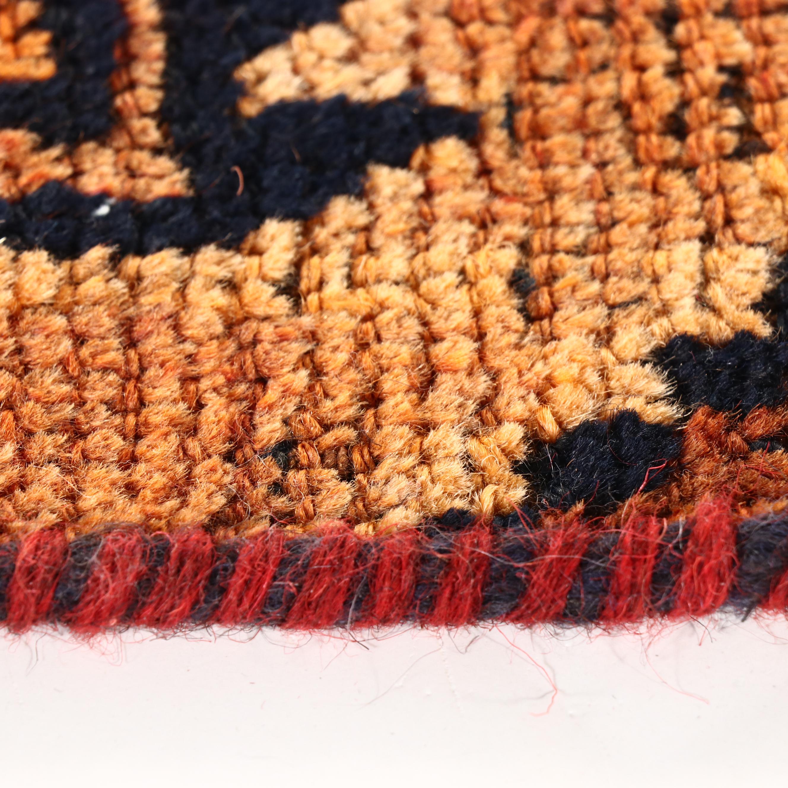 2'2 x 3' Hand-Knotted Persian Qashqai Accent Rug Remnant