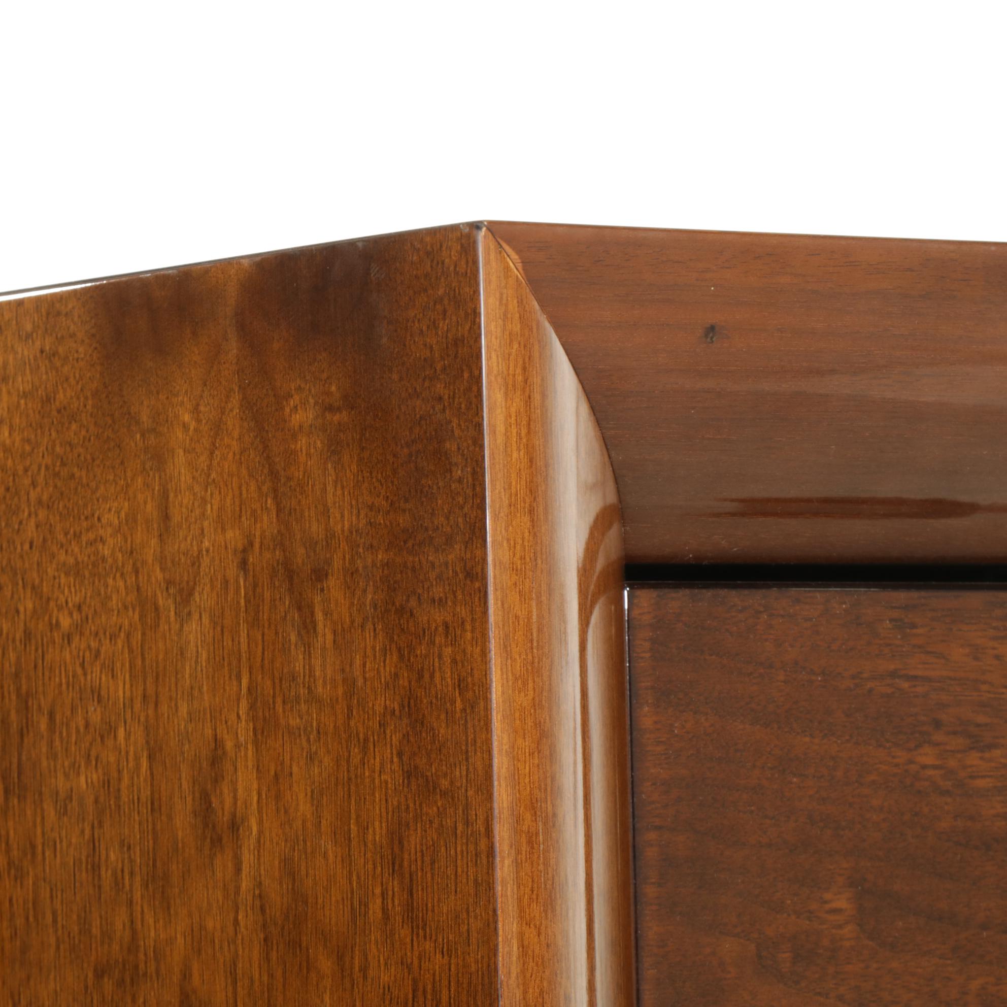 Giorgio Soressi for Malerba "5th Avenue" Modernist Lacquered Wood Bar Cabinet