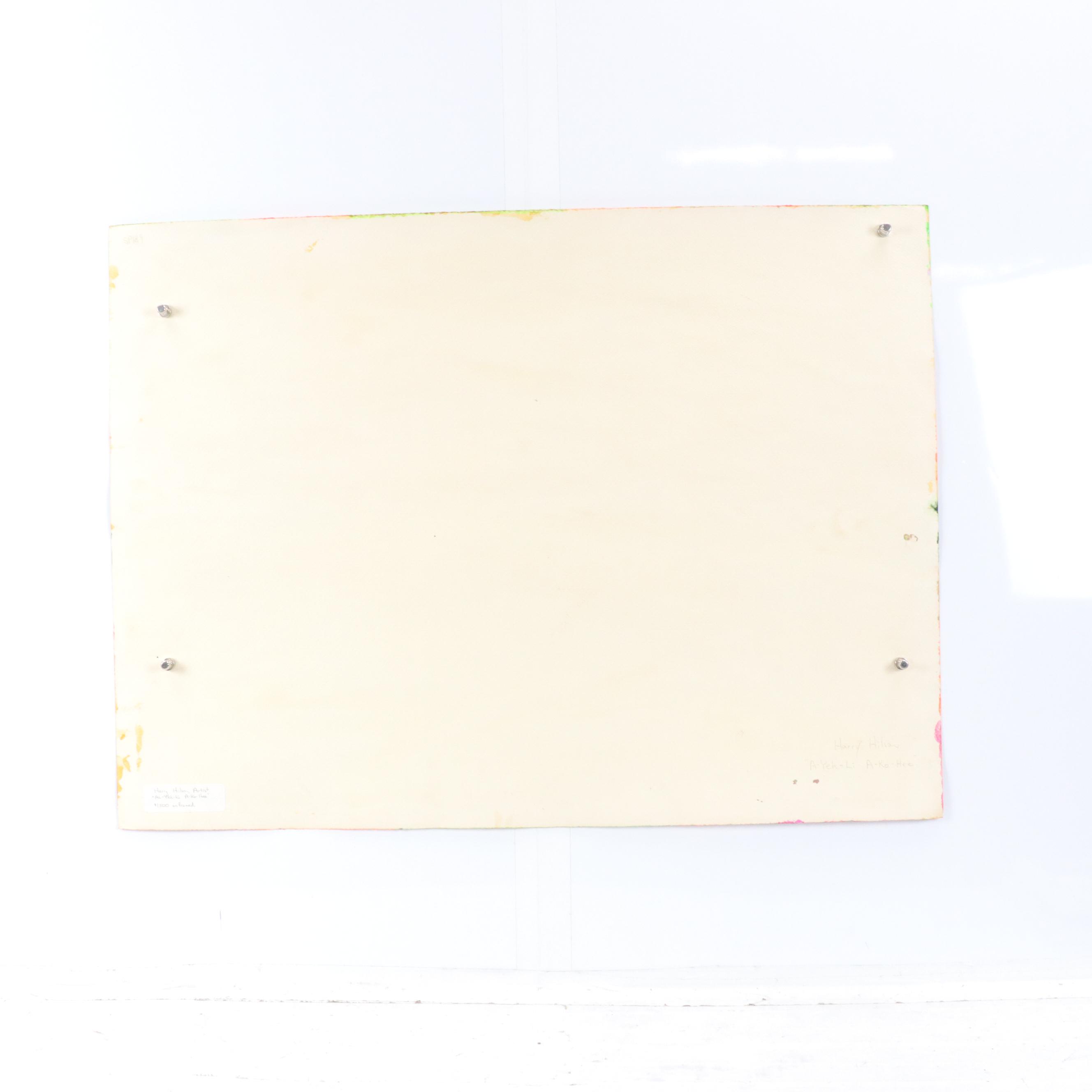 Harry Hilson Modern Landscape Acrylic Painting "Ah-Yeh-Hi A-Ko-Hee"