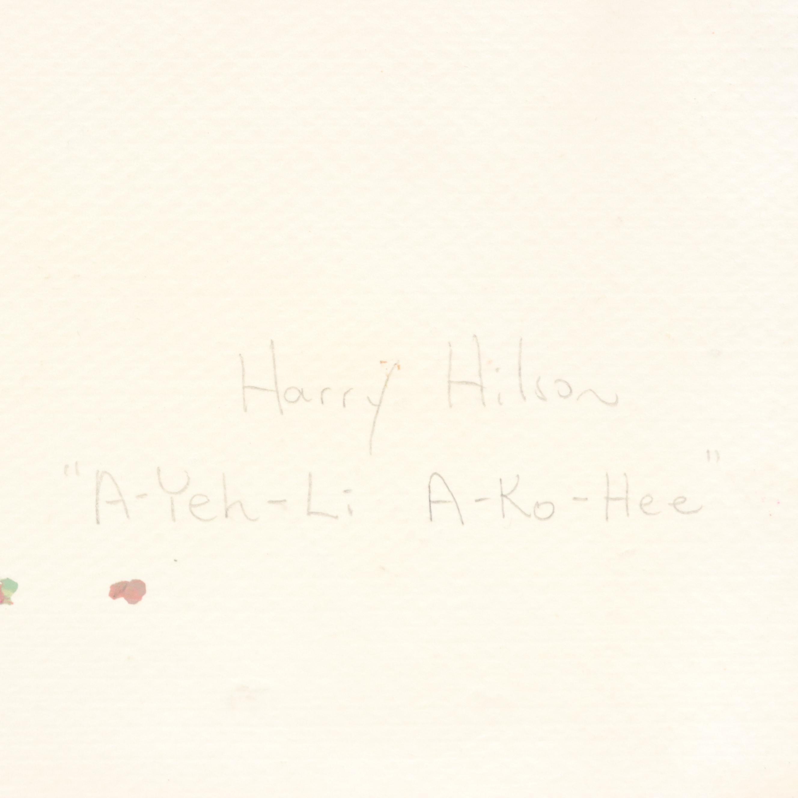 Harry Hilson Modern Landscape Acrylic Painting "Ah-Yeh-Hi A-Ko-Hee"