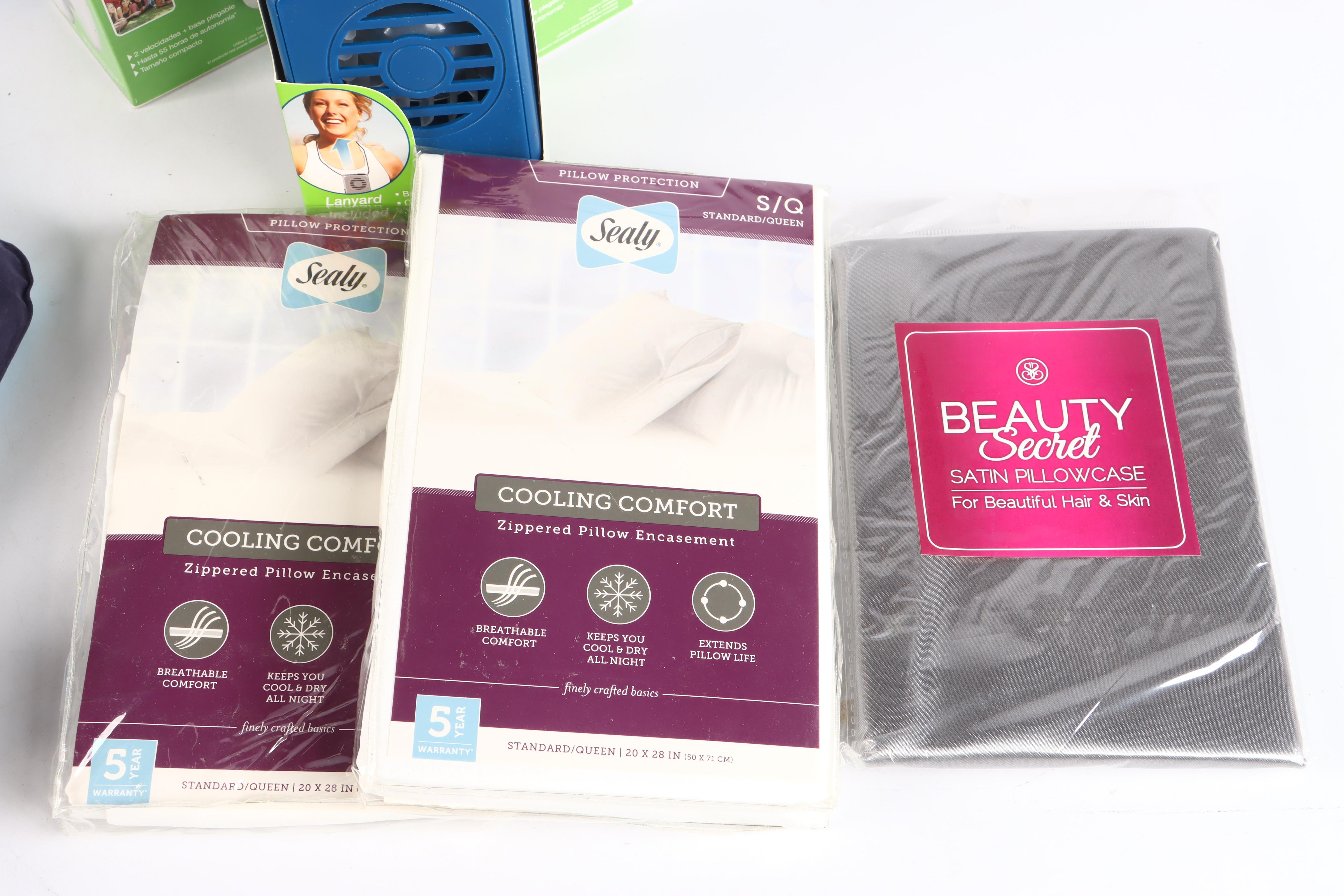 Cool Mate Misting Fan with Chillow Cooling Pillow and Other Personal Coolers