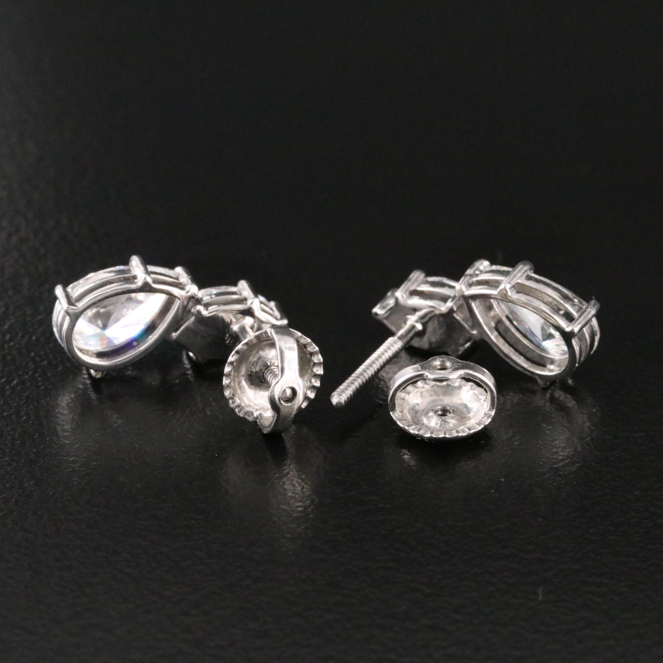 Platinum 2.20 CTW Lab Grown Diamond Earrings