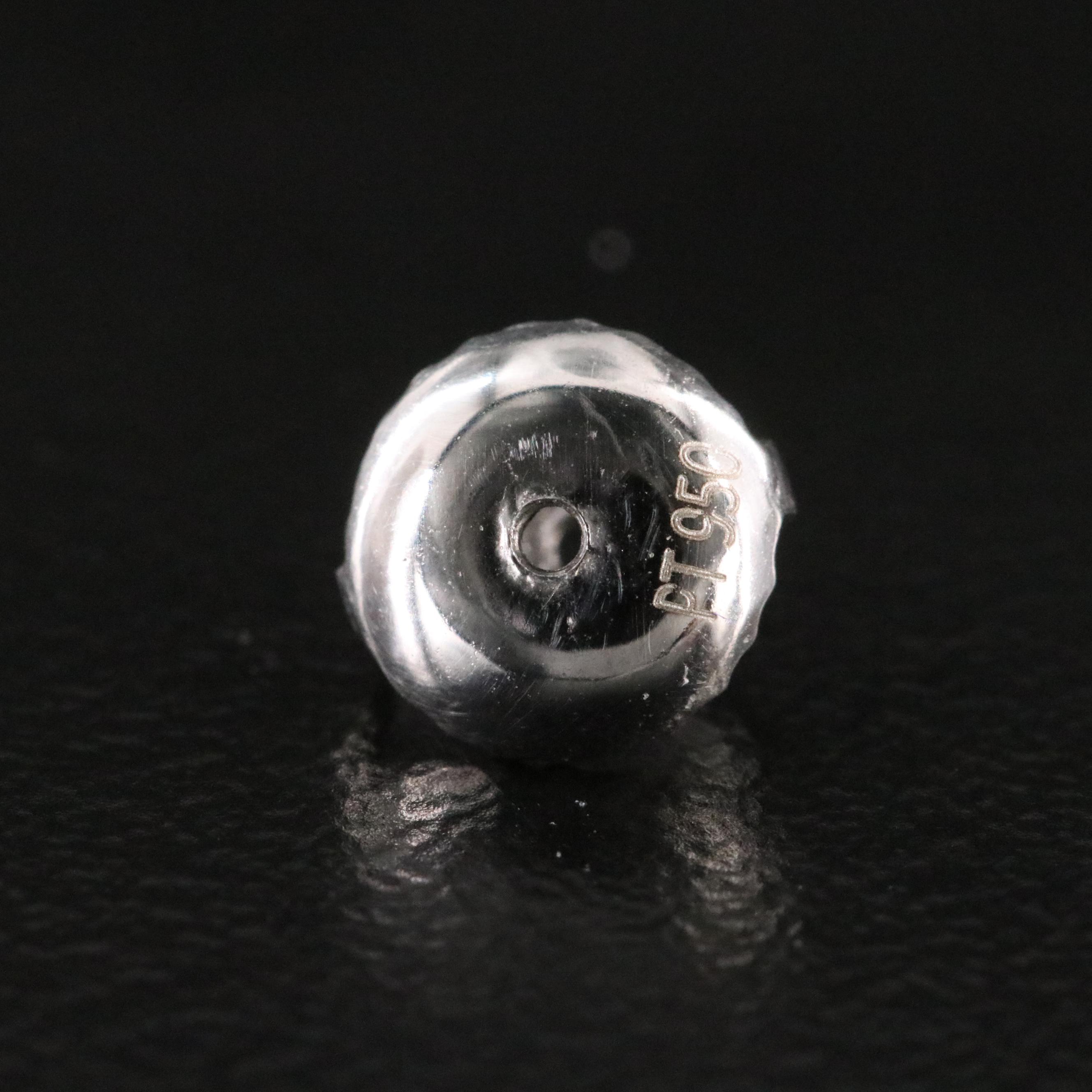 Platinum 2.20 CTW Lab Grown Diamond Earrings