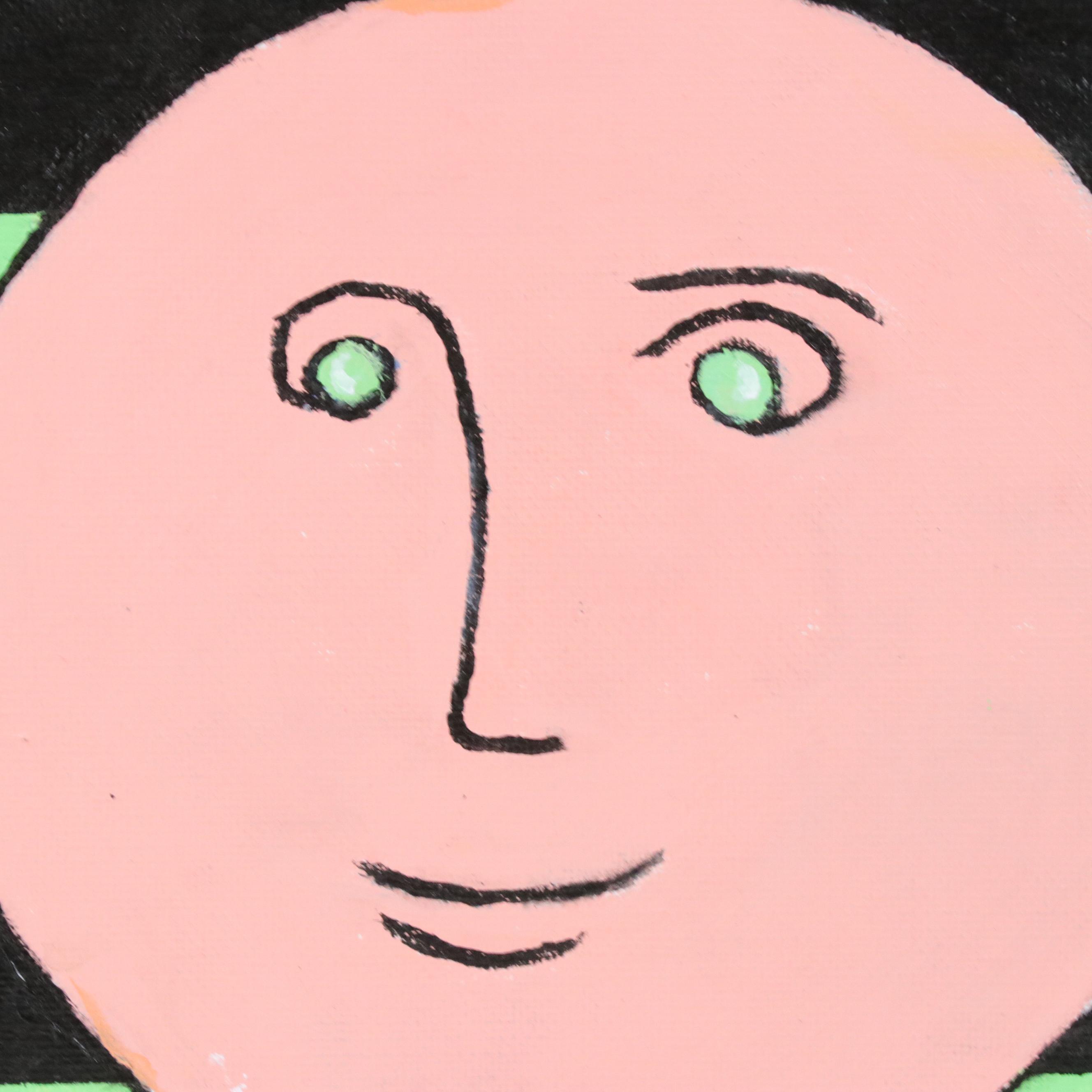 James Thomas Watkins Stylized Acrylic Portrait