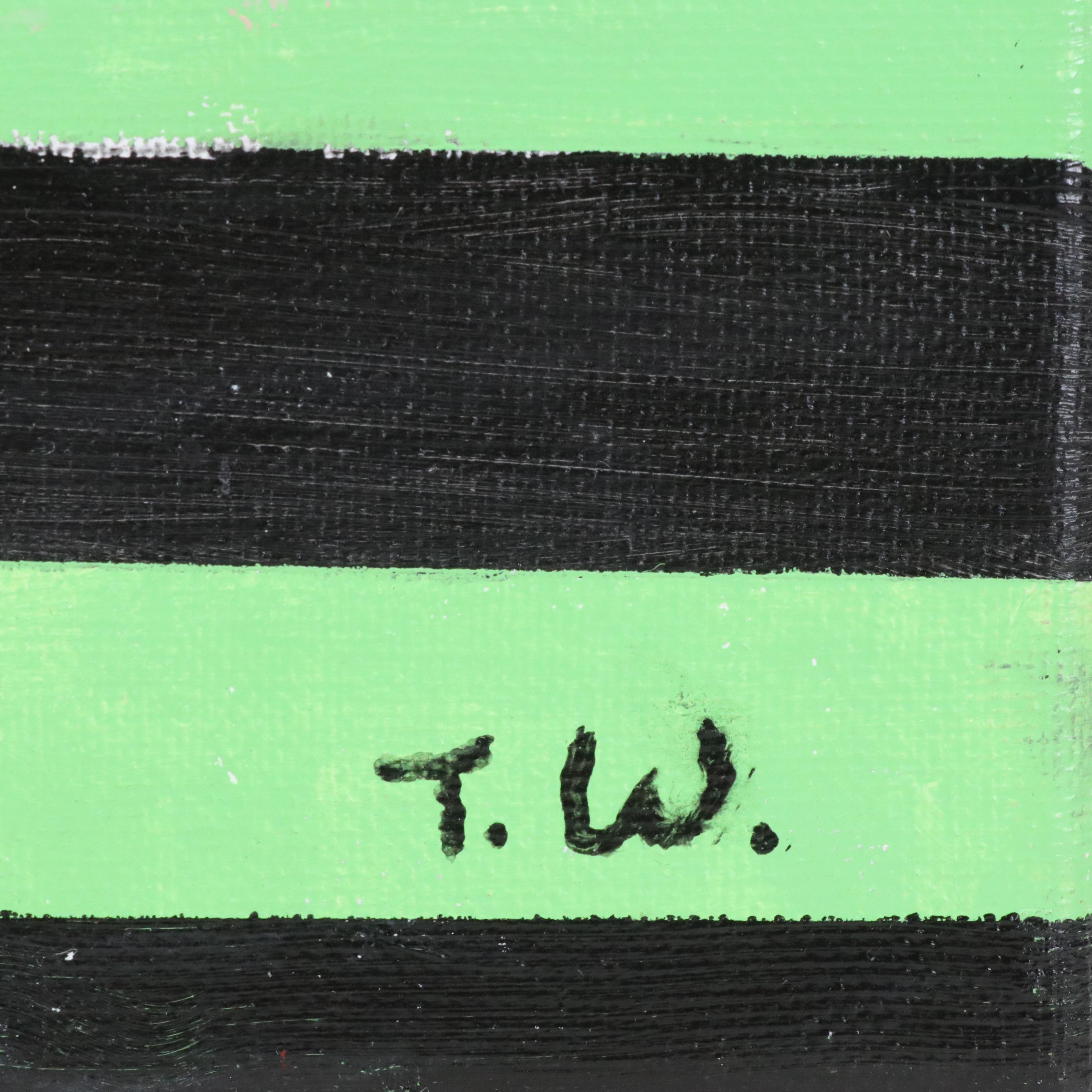 James Thomas Watkins Stylized Acrylic Portrait