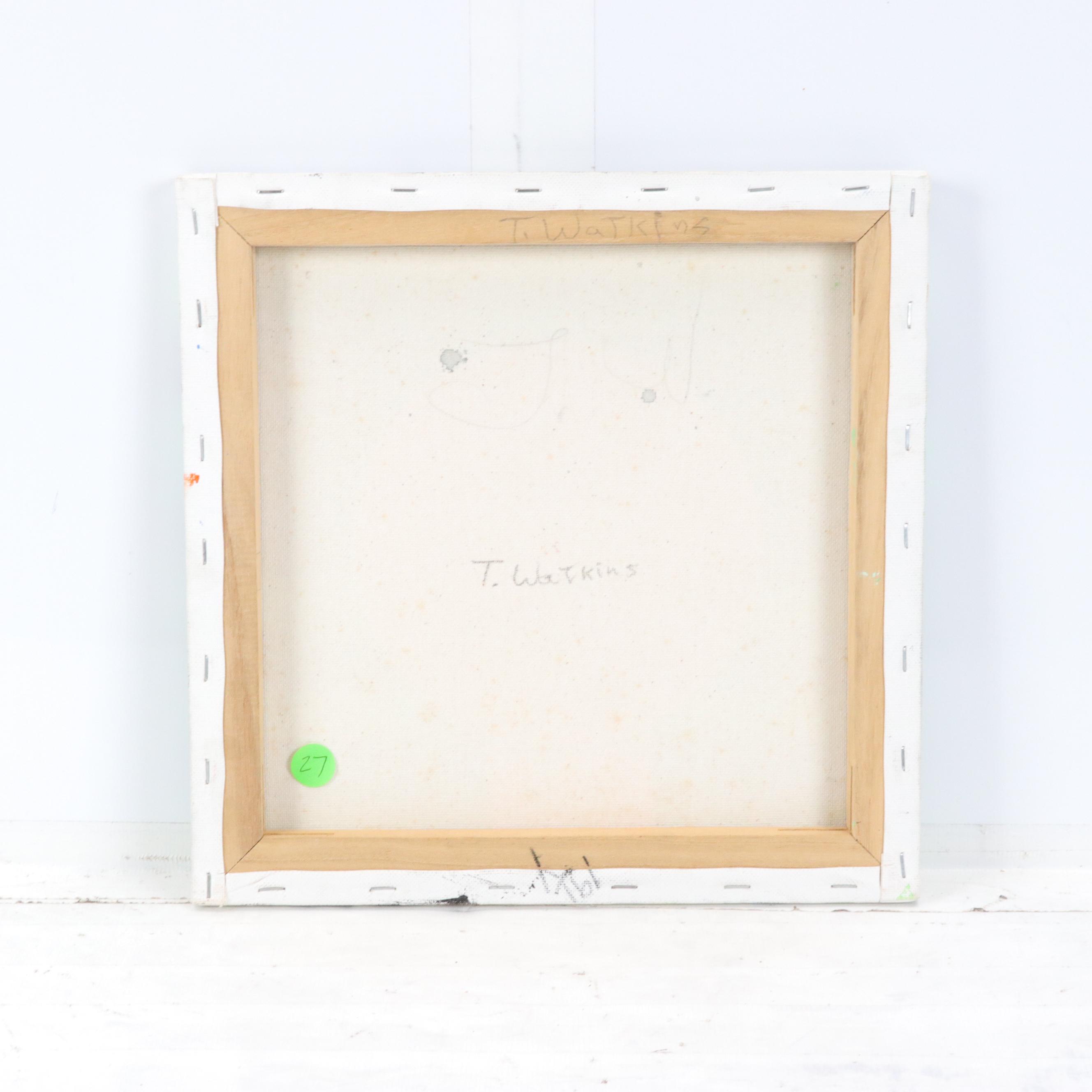 James Thomas Watkins Stylized Acrylic Portrait