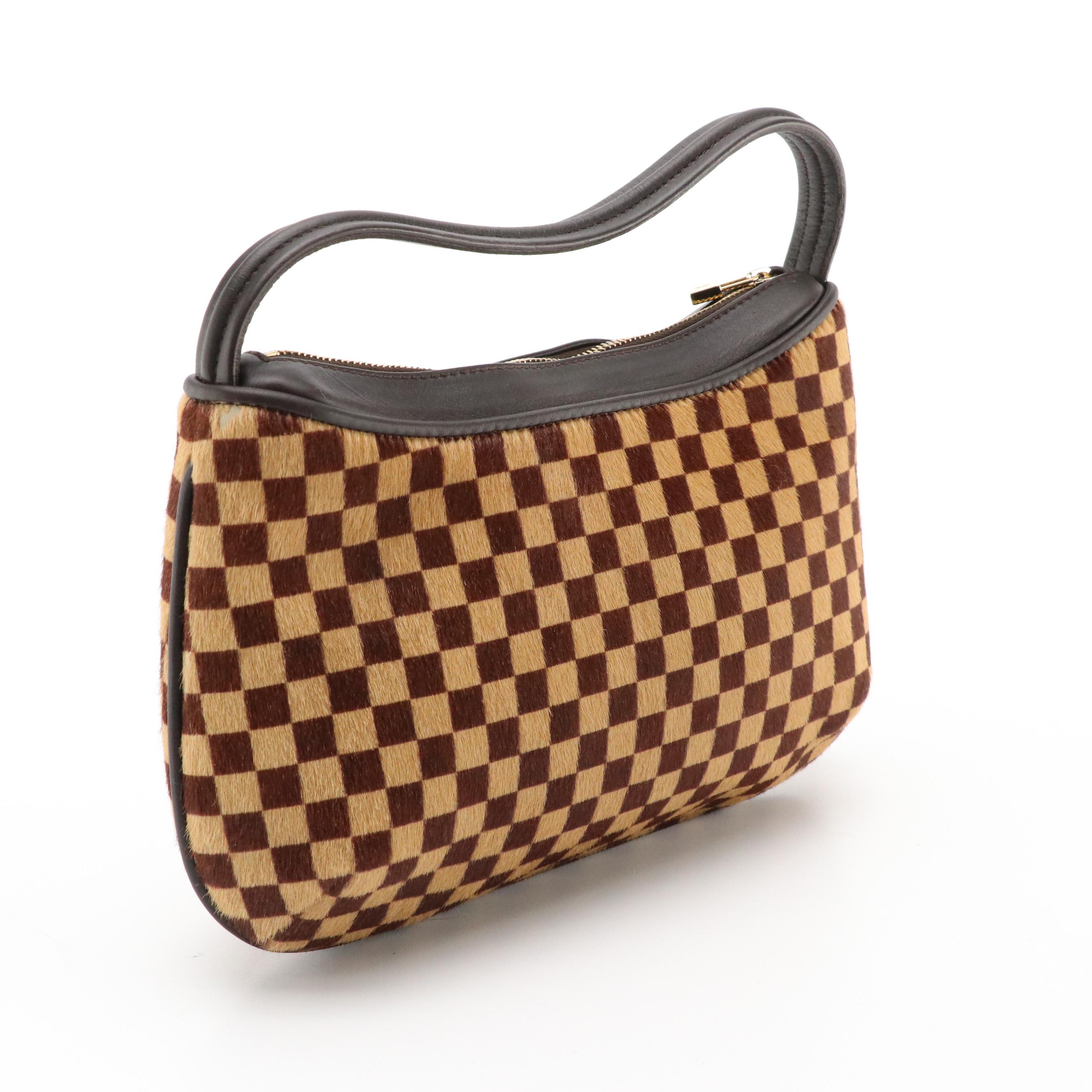 Louis Vuitton Limited Edition Tigre Bag in Damier Sauvage Calf Hair and Leather