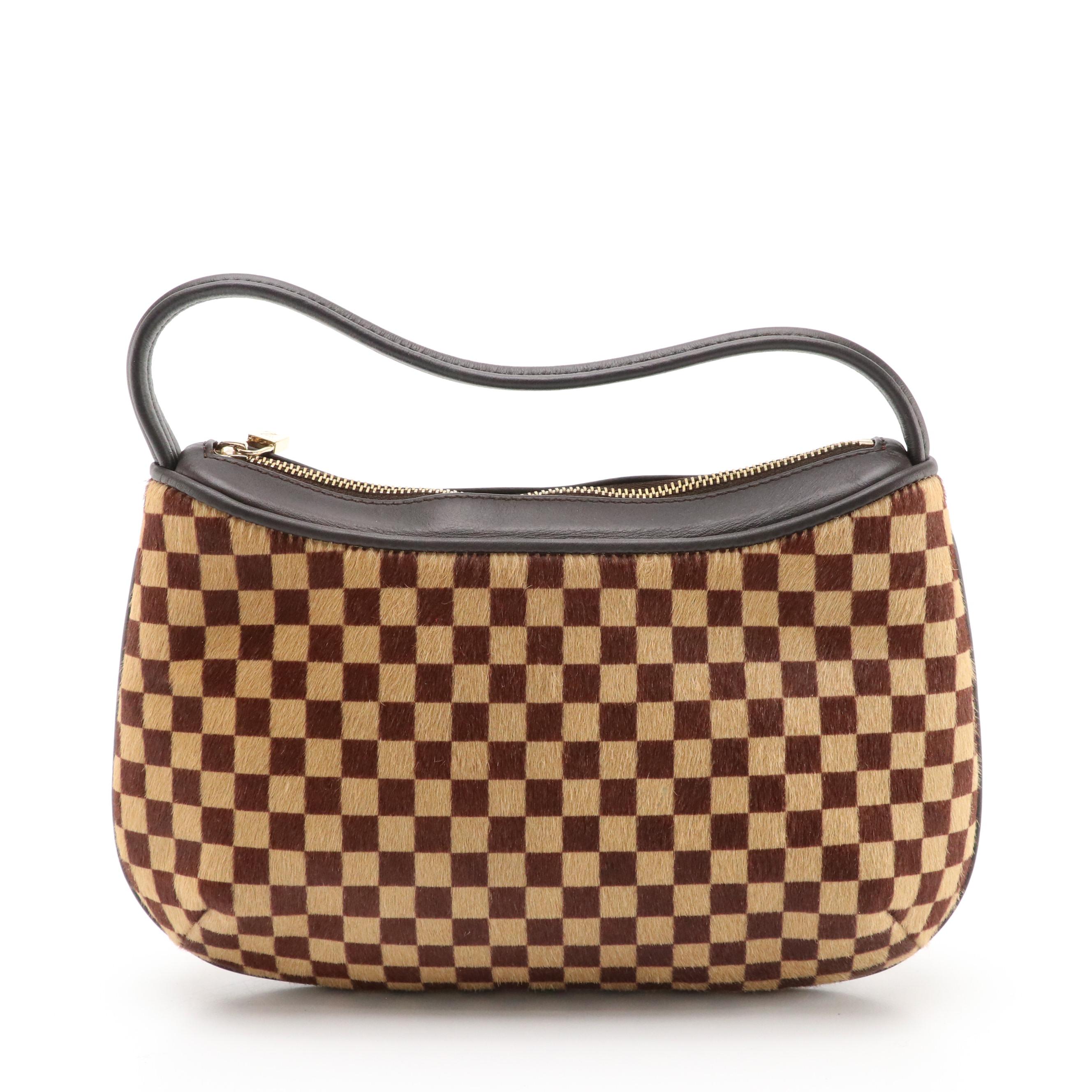 Louis Vuitton Limited Edition Tigre Bag in Damier Sauvage Calf Hair and Leather