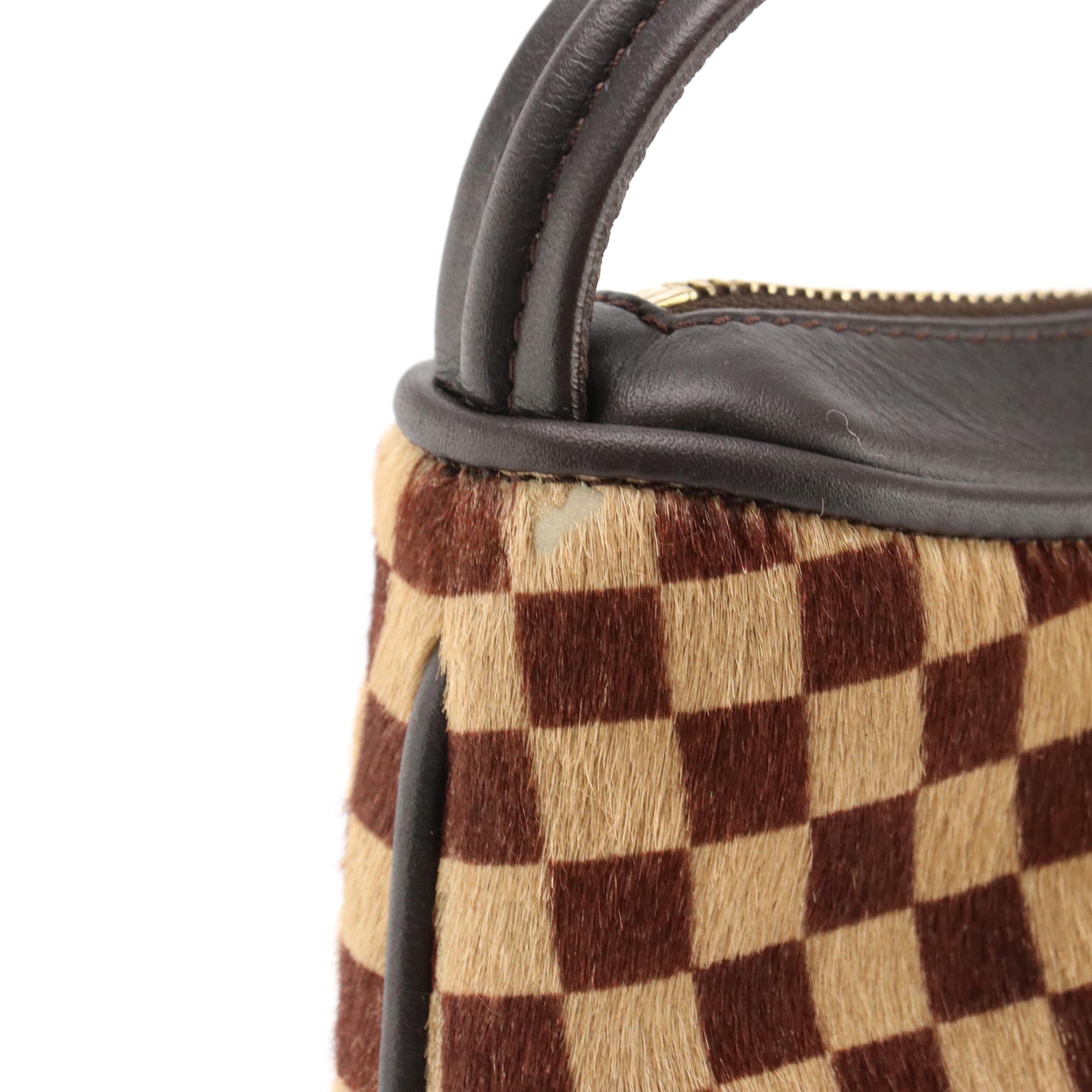 Louis Vuitton Limited Edition Tigre Bag in Damier Sauvage Calf Hair and Leather