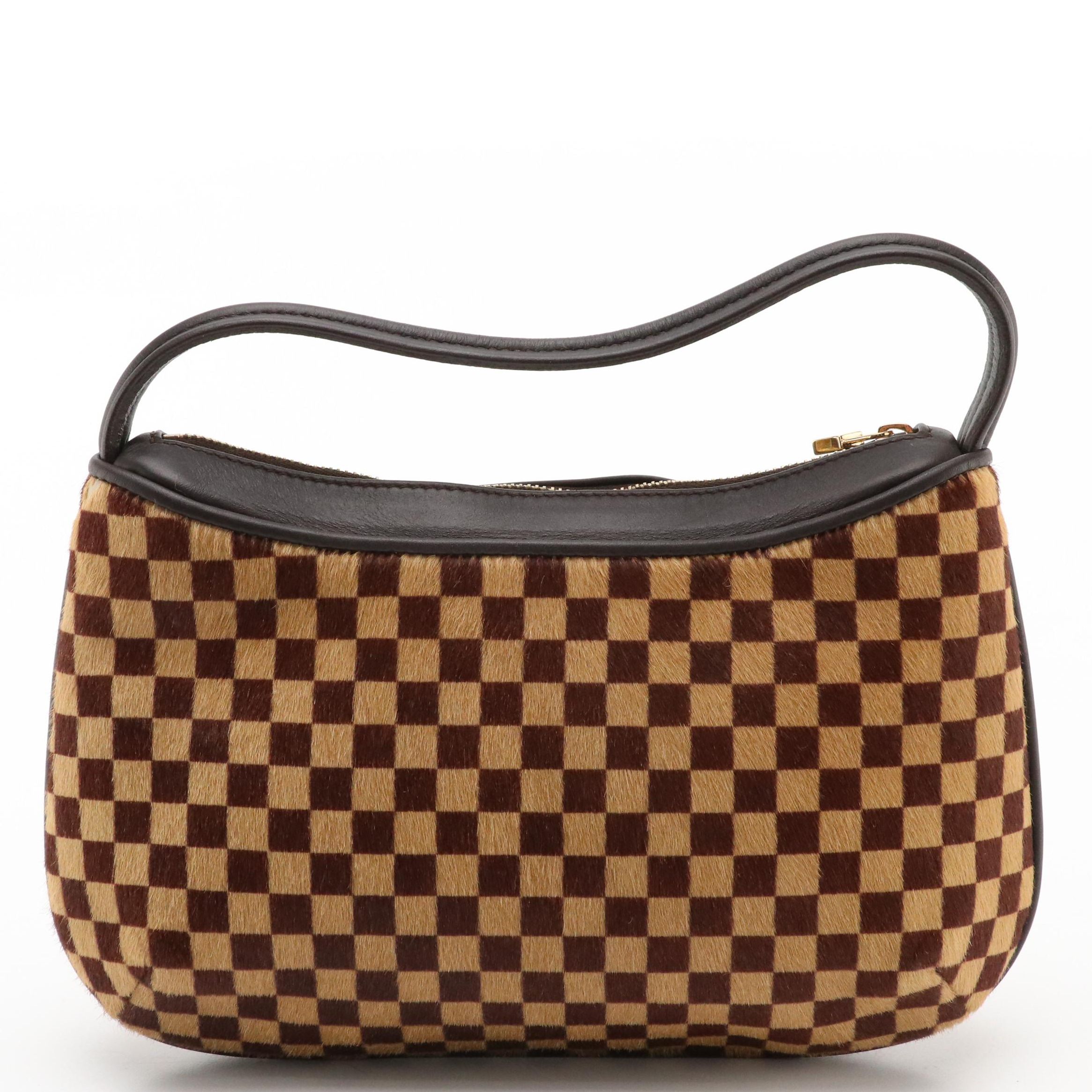 Louis Vuitton Limited Edition Tigre Bag in Damier Sauvage Calf Hair and Leather