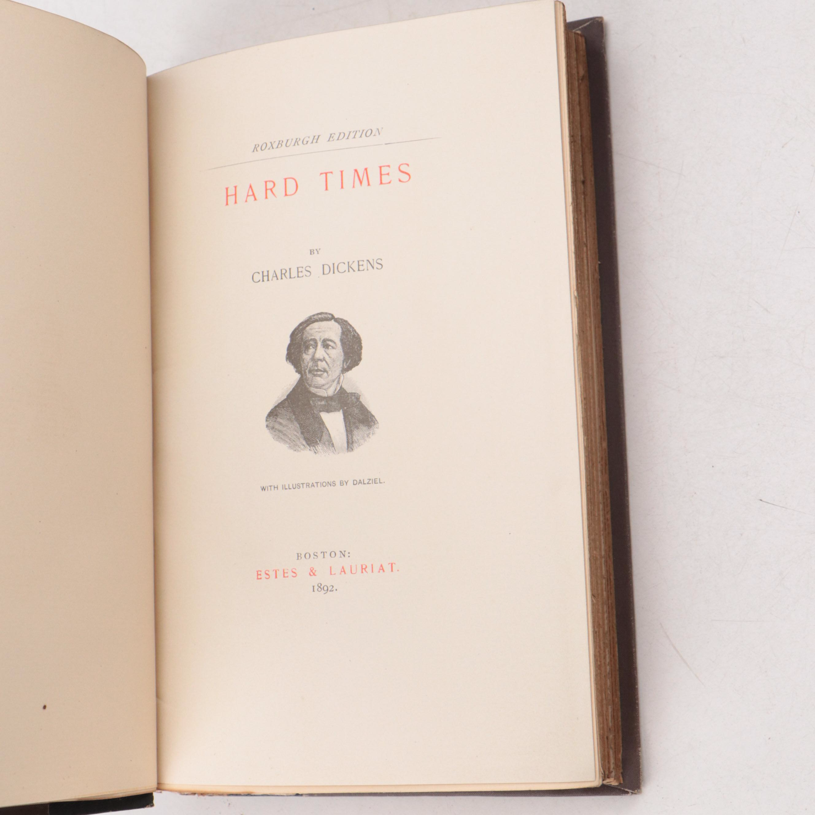 Roxburgh Edition "The Complete Works of Charles Dickens" Partial Set, 1892