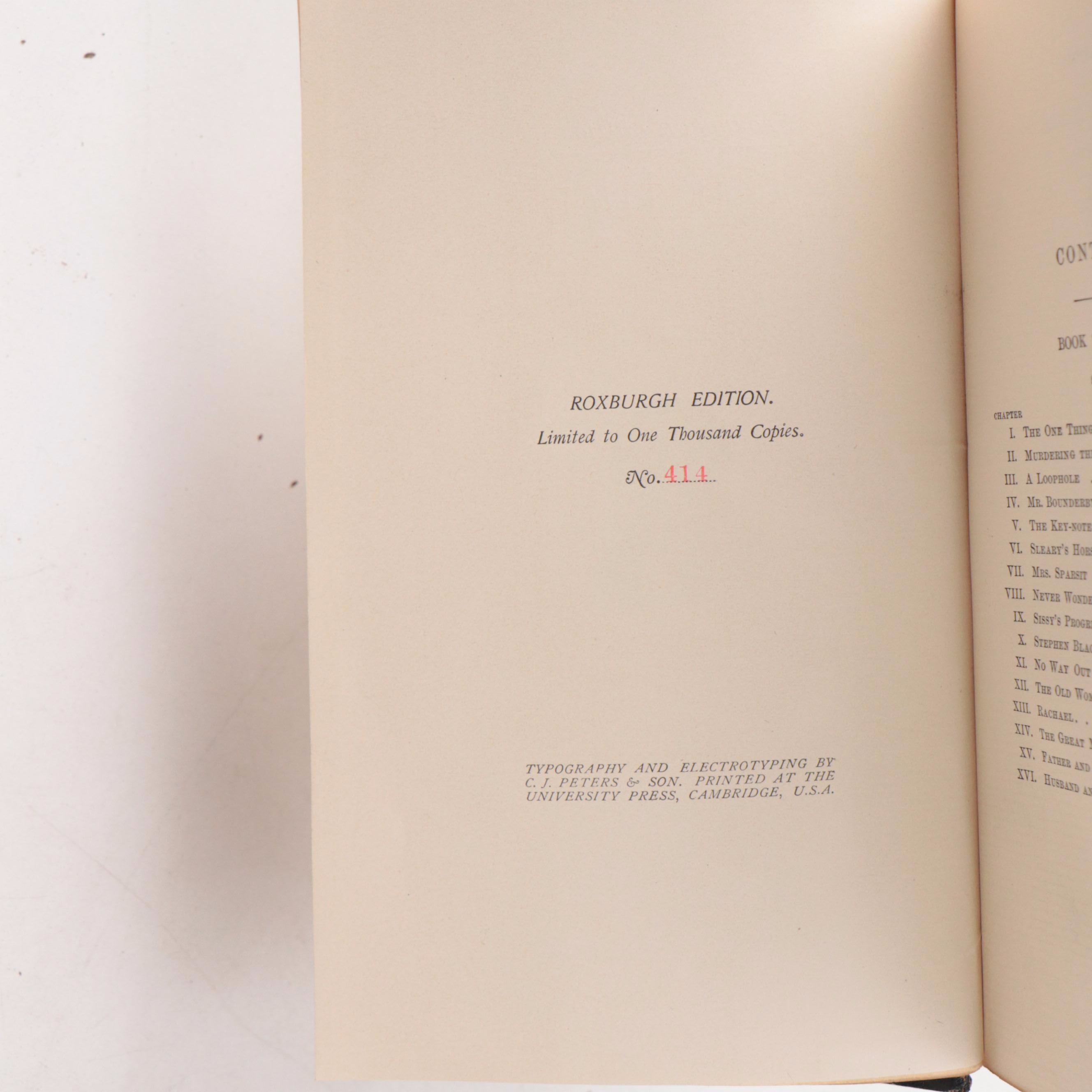 Roxburgh Edition "The Complete Works of Charles Dickens" Partial Set, 1892