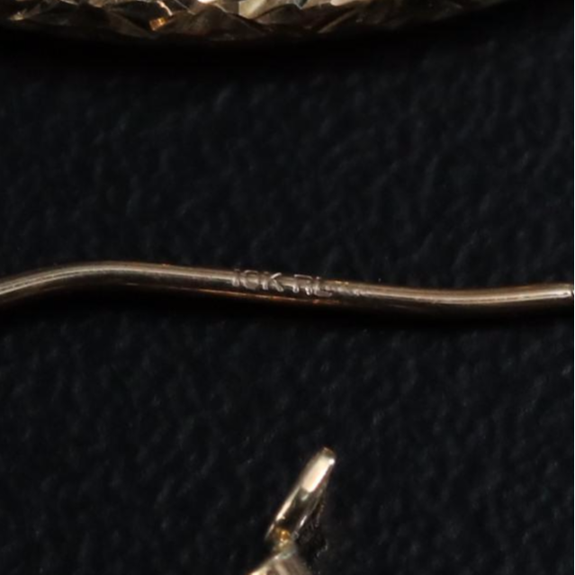 10K Double Oval Hoop Earrings