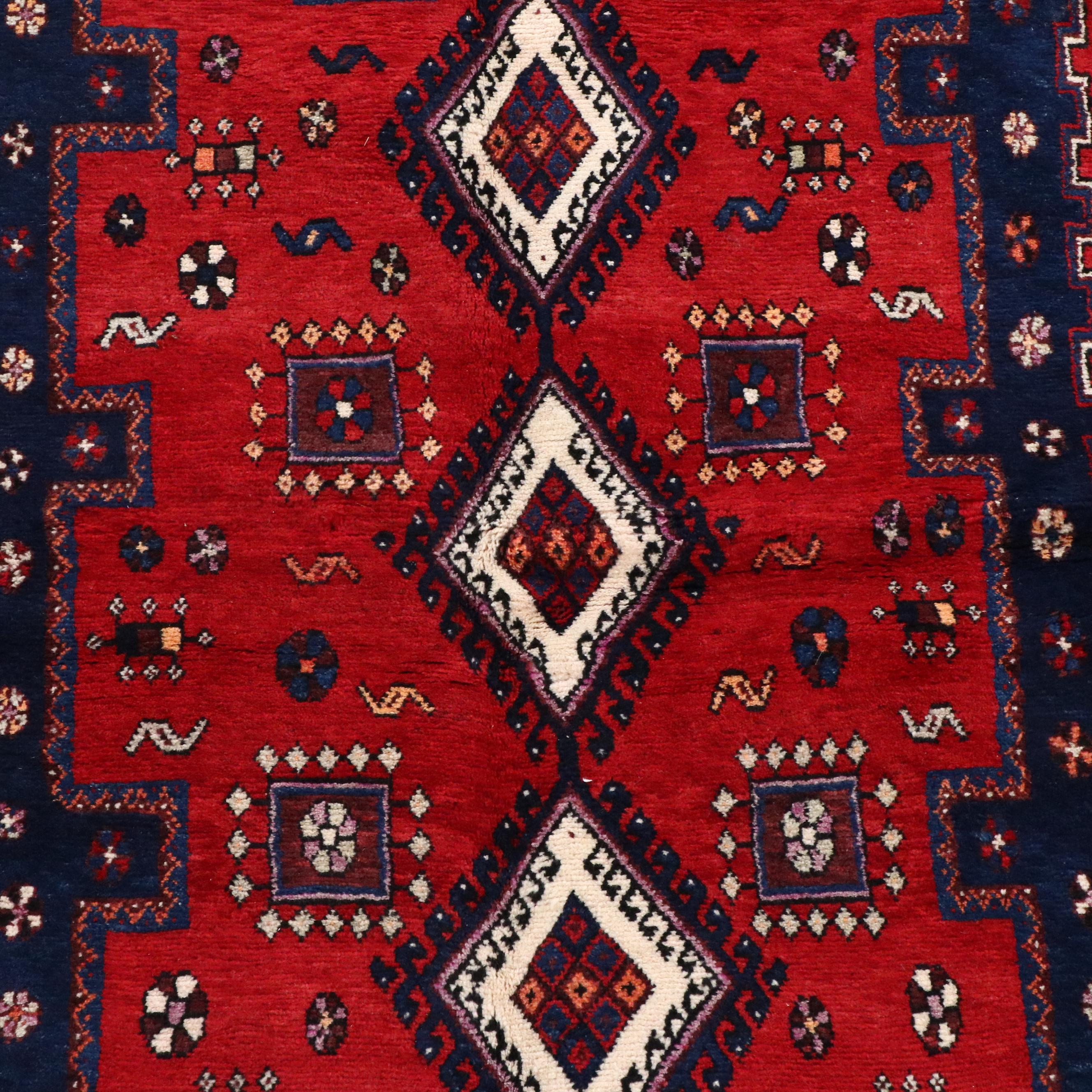 5'3 x 7'9 Hand-Knotted Persian Sirjan Area Rug